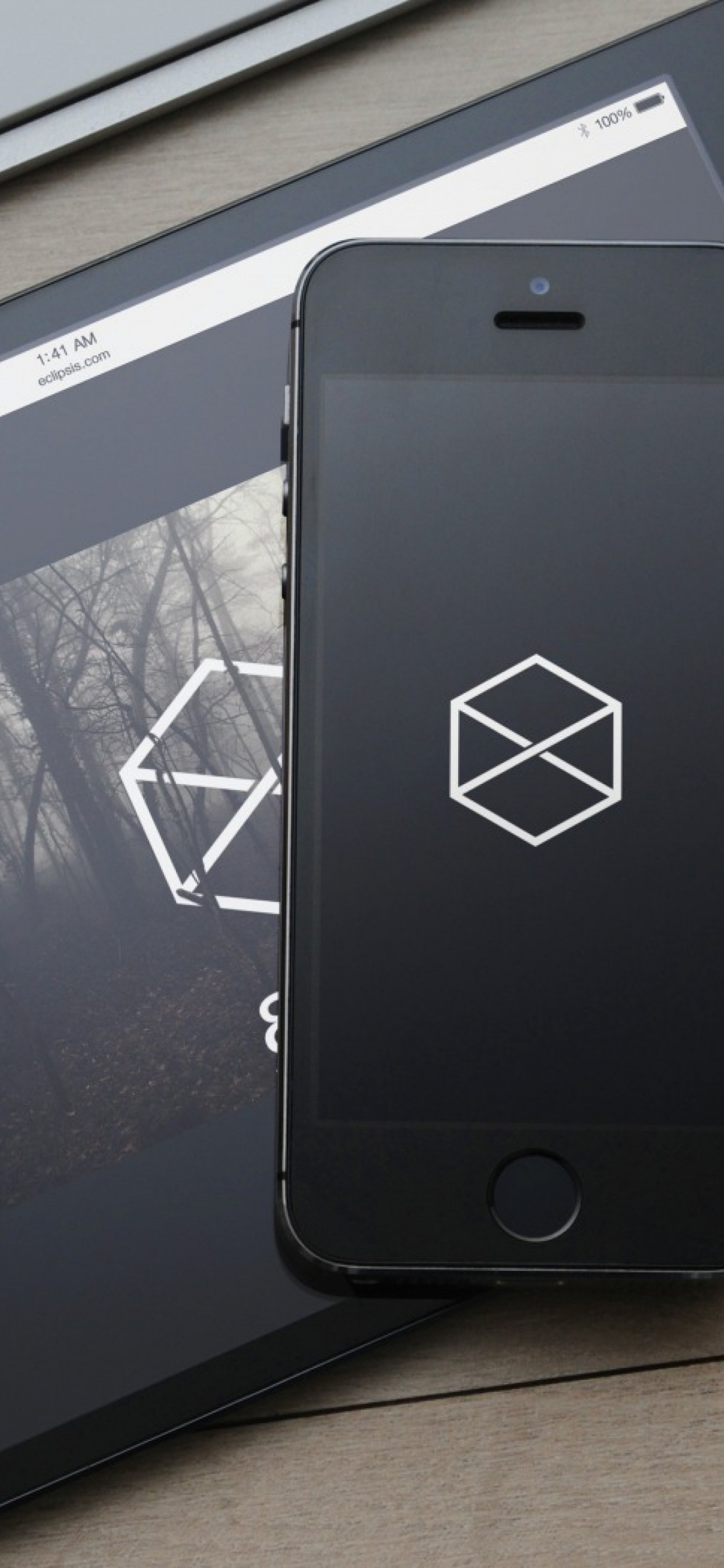 Ipad Negro Sobre Blanco Teclado de Computadora. Wallpaper in 1242x2688 Resolution