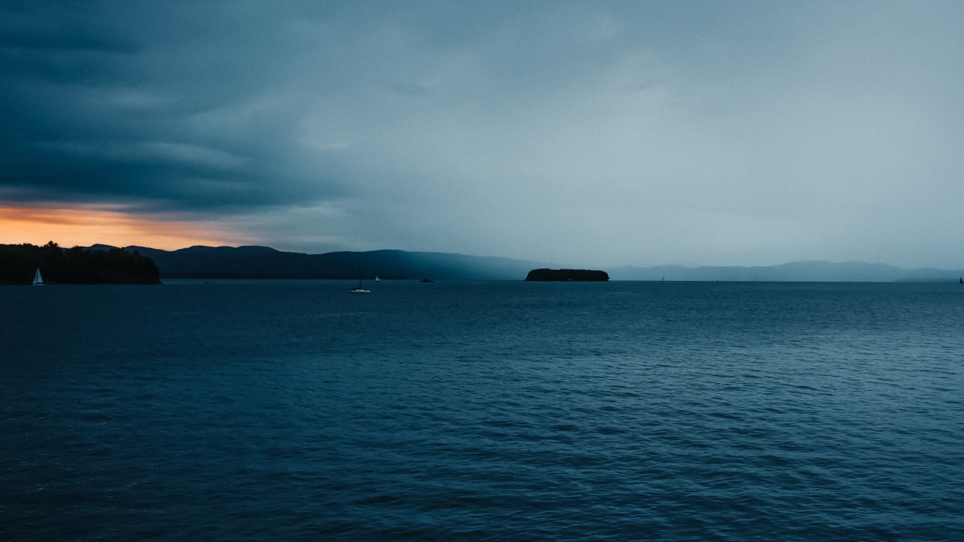 Sea, Water, Ocean, Atmosphere, Cloud. Wallpaper in 1366x768 Resolution