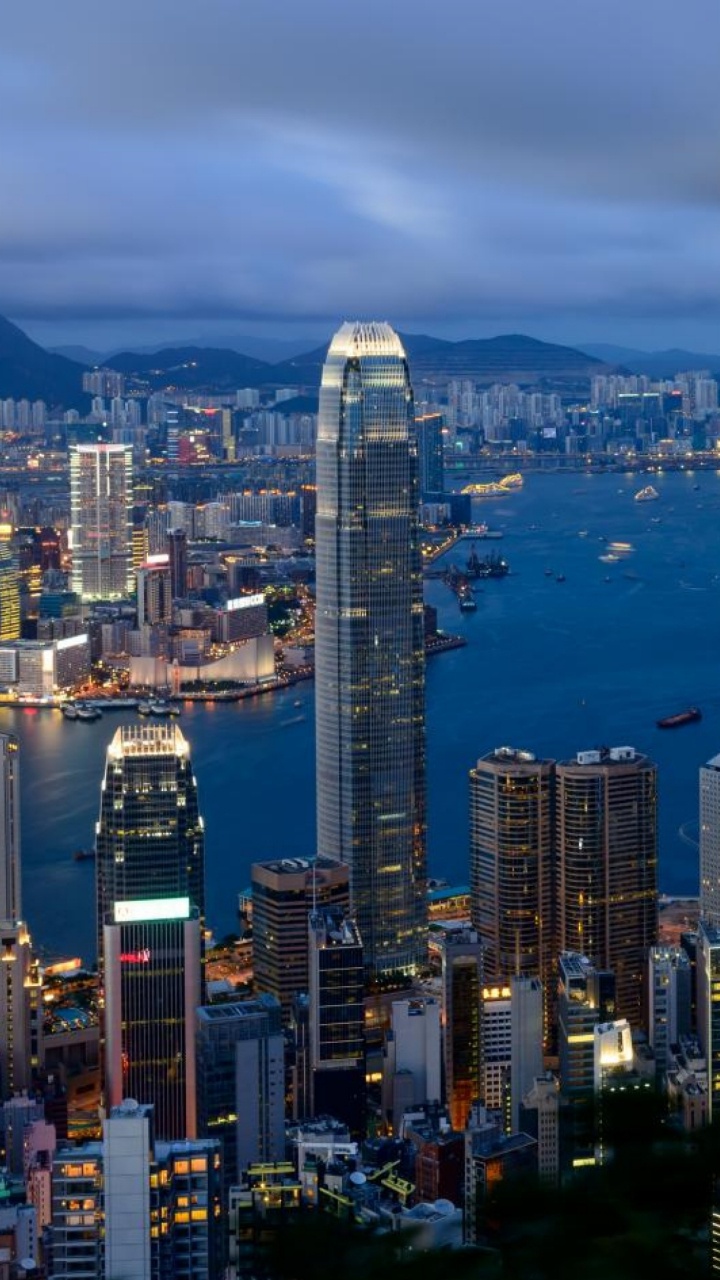 香港, 城市, 城市景观, 大都会, 天际线 壁纸 720x1280 允许