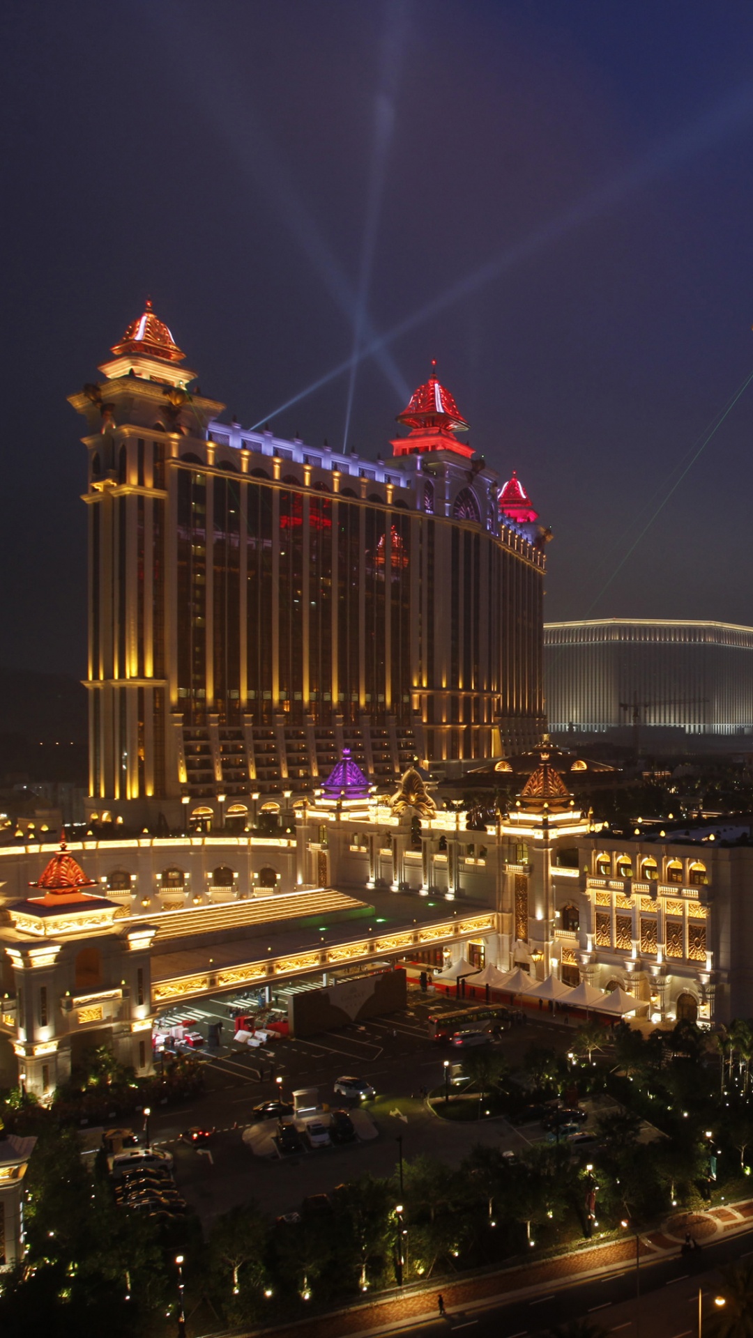 Hochhaus in Der Nacht. Wallpaper in 1080x1920 Resolution