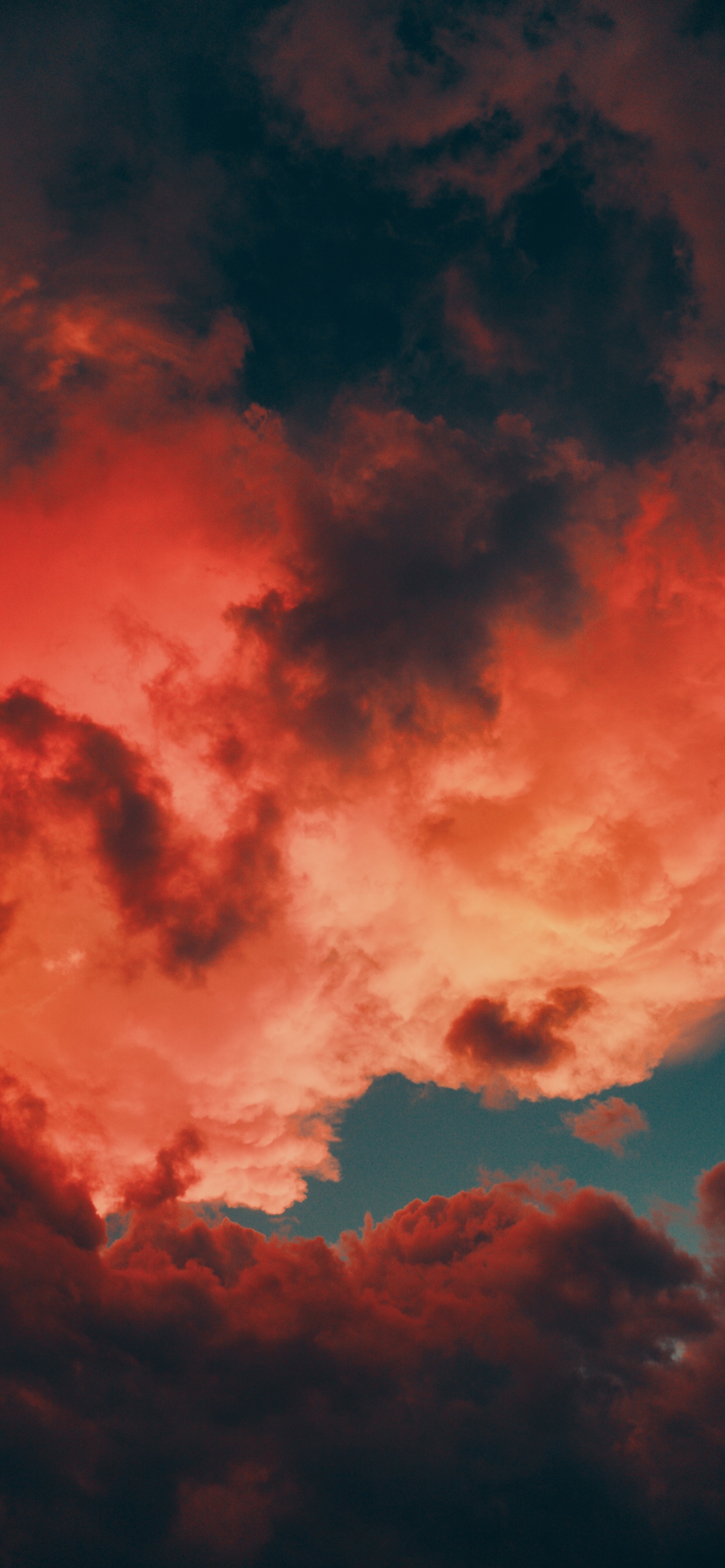 Cloud, Afterglow, Red, Daytime, Orange. Wallpaper in 1242x2688 Resolution