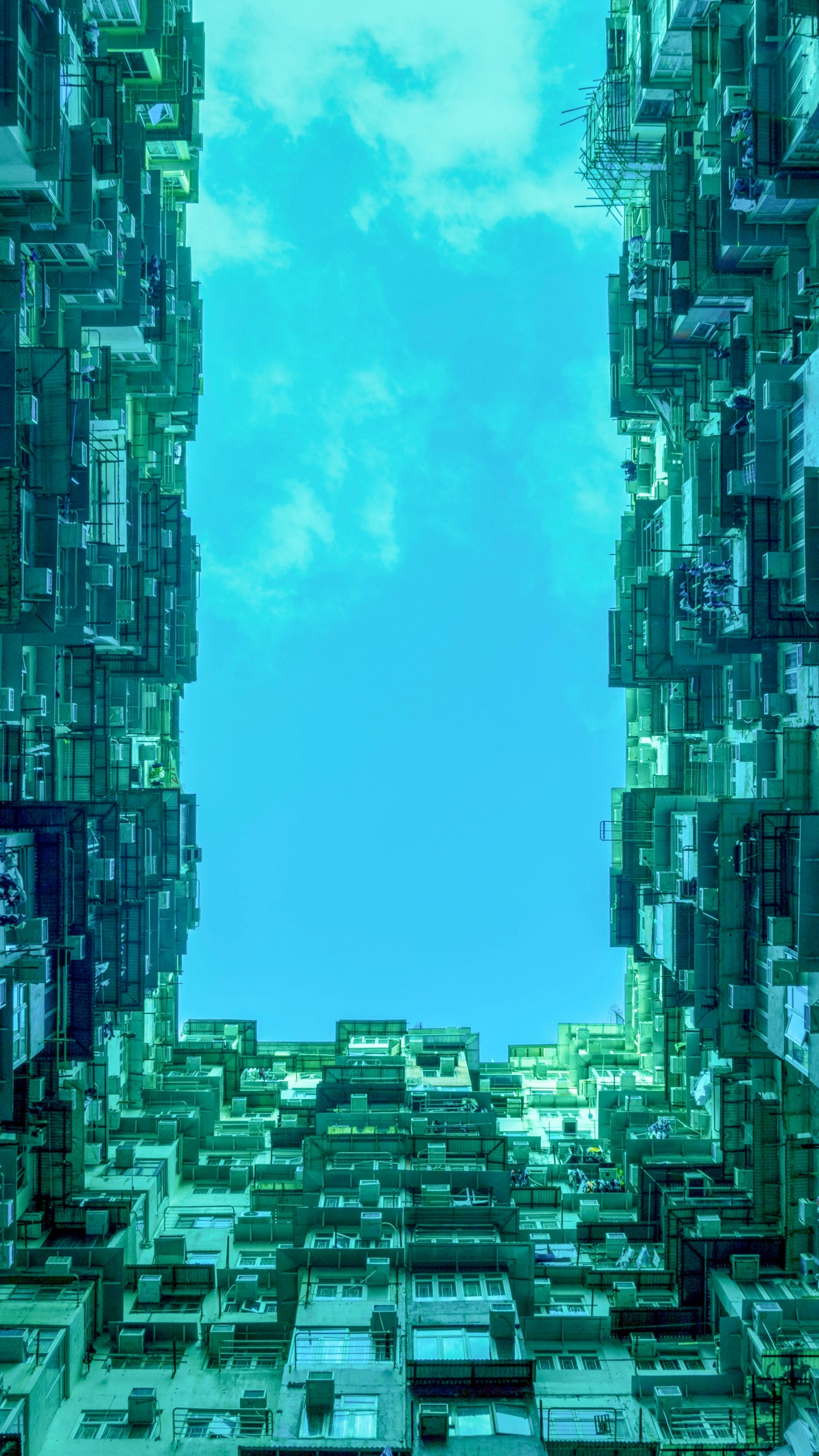 Edificios de Gran Altura Bajo el Cielo Azul. Wallpaper in 1440x2560 Resolution