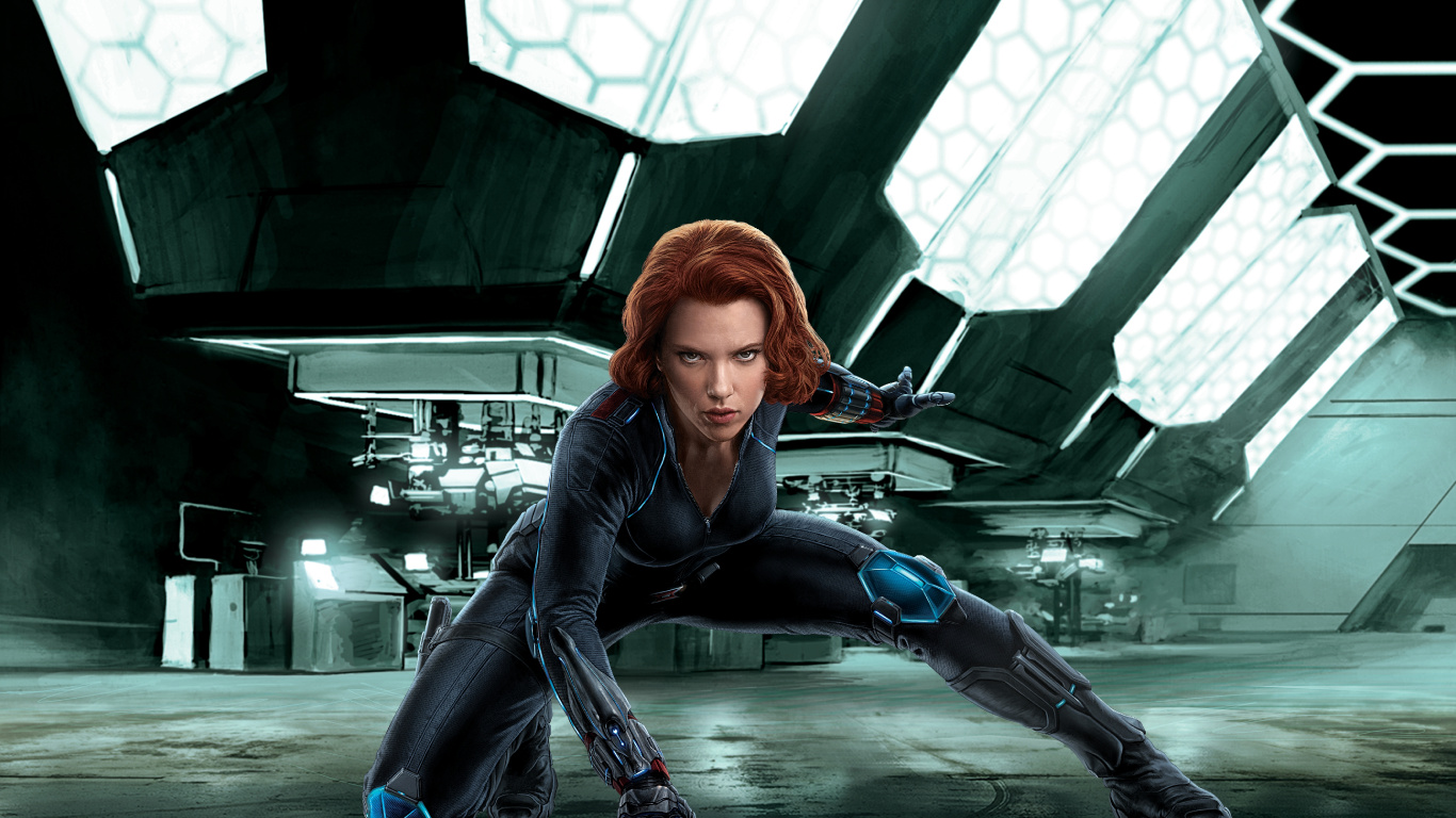 Frau in Schwarzer Lederjacke Und Schwarzer Hose Sitzt Auf Schwarzem Metallgestell. Wallpaper in 1366x768 Resolution