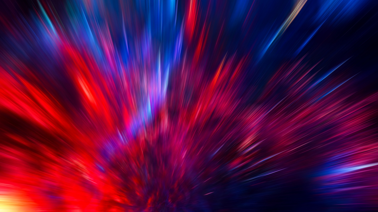 Red Blue and White Lights. Wallpaper in 1280x720 Resolution