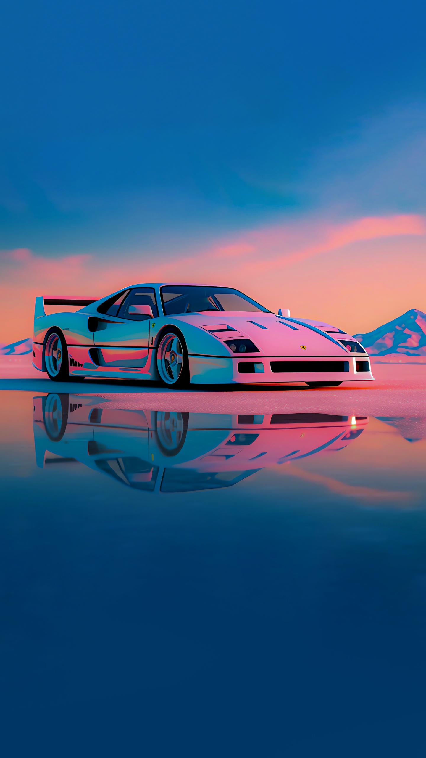 Sports Car, Cars, Jdm Car, Ferrari F40, Custom Car. Wallpaper in 1440x2560 Resolution
