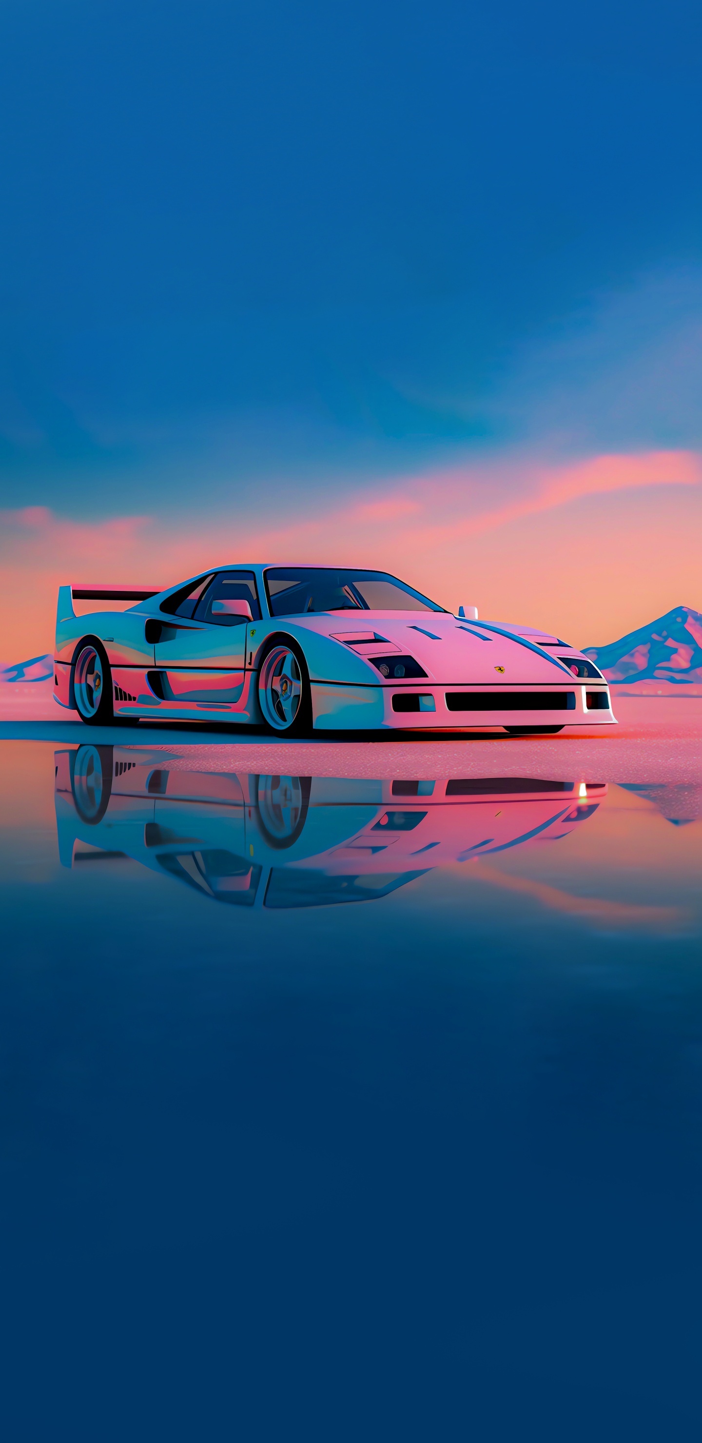 Sportwagen, Car, Jdm Car, Ferrari F40, Custom Car. Wallpaper in 1440x2960 Resolution