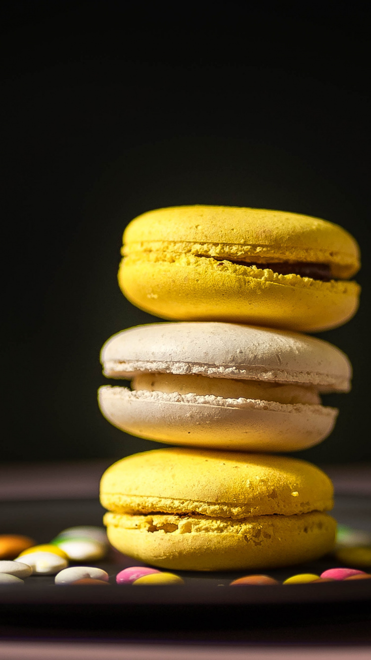 Macaroon, Macaron, Dessert, Cookie, Back. Wallpaper in 750x1334 Resolution