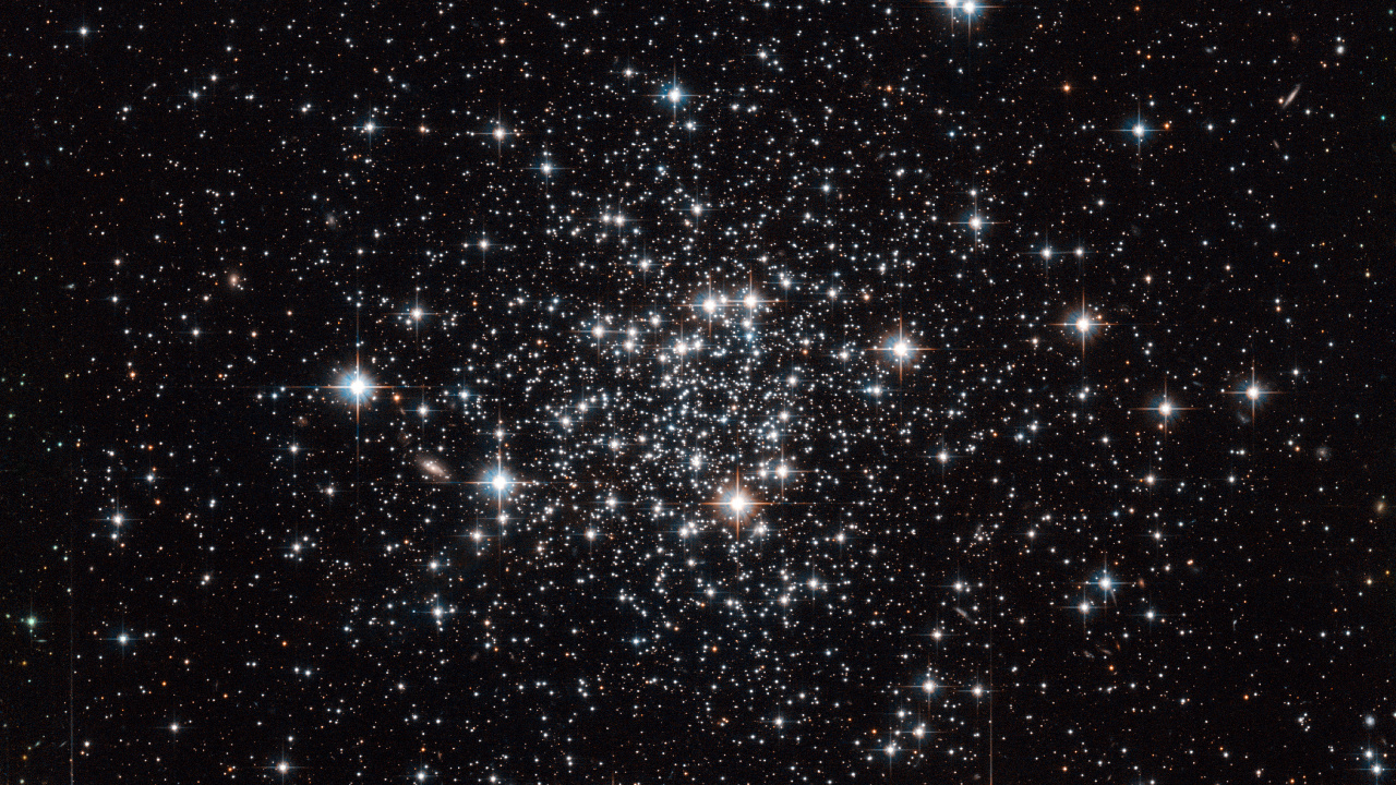 Étoiles Blanches et Bleues Dans le Ciel Pendant la Nuit. Wallpaper in 1280x720 Resolution