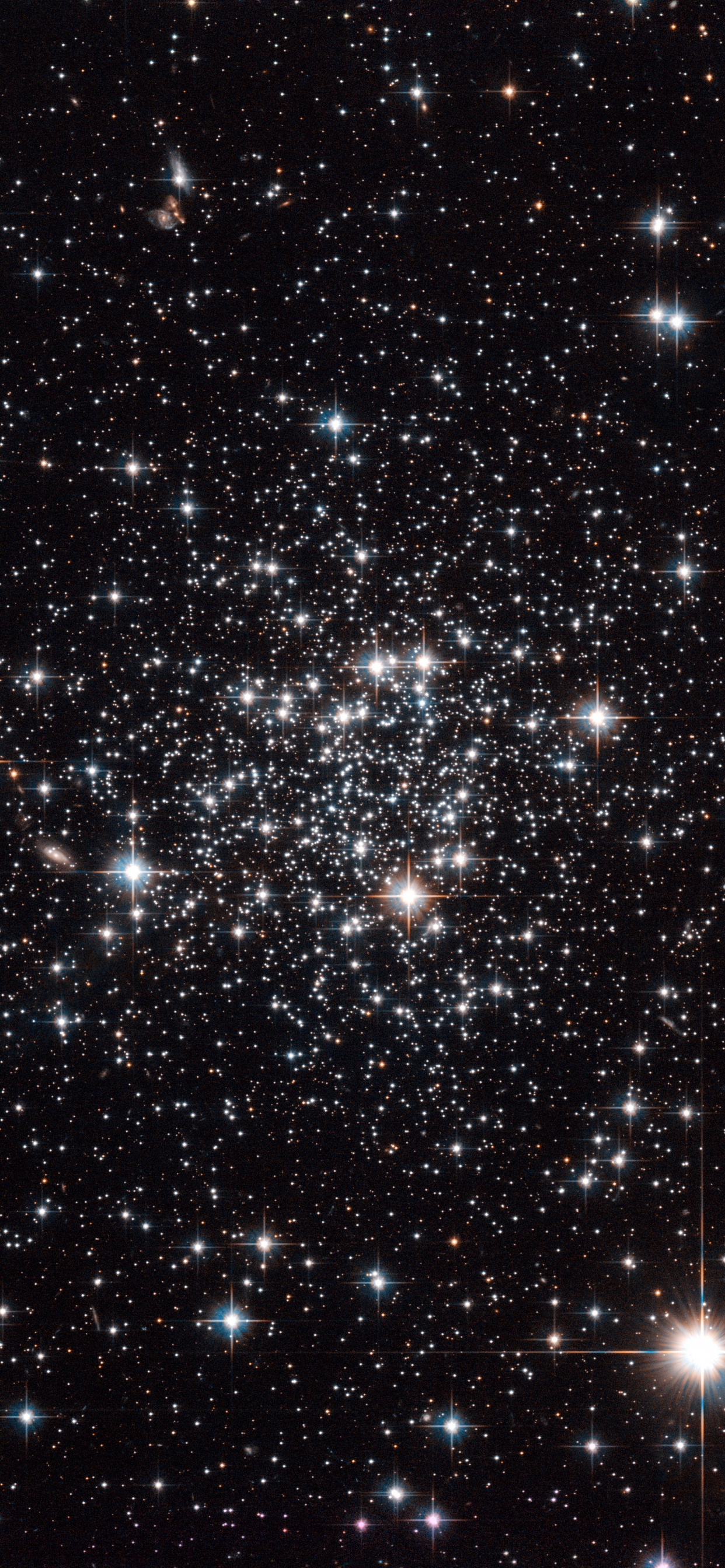 Estrellas Blancas y Azules en el Cielo Durante la Noche. Wallpaper in 1242x2688 Resolution