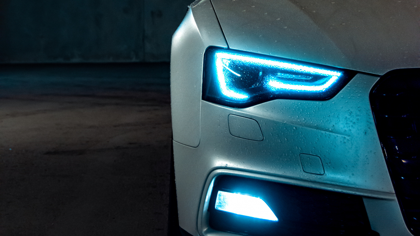 Gray Car Door With Black Handle. Wallpaper in 1366x768 Resolution