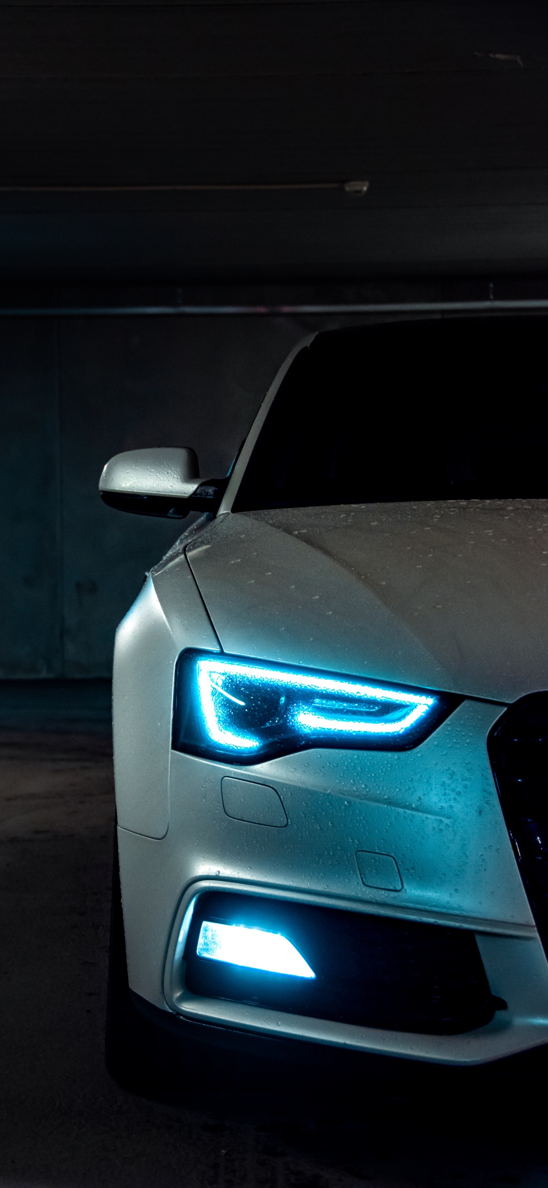 Porte de Voiture Grise Avec Poignée Noire. Wallpaper in 1125x2436 Resolution