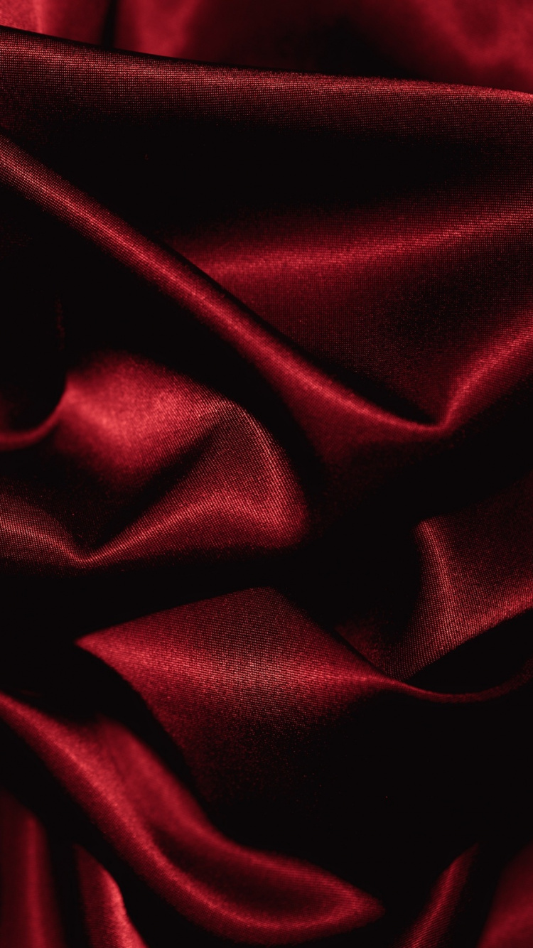 Rotes Textil in Nahaufnahmen. Wallpaper in 750x1334 Resolution