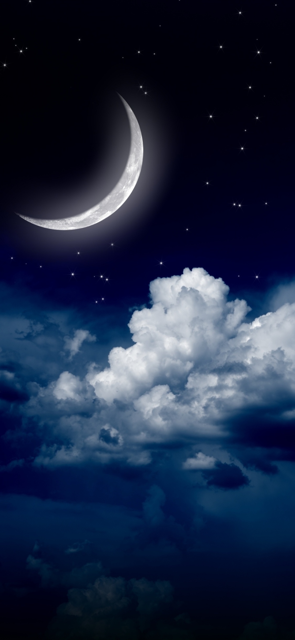 Nuages Blancs et Ciel Bleu. Wallpaper in 1125x2436 Resolution