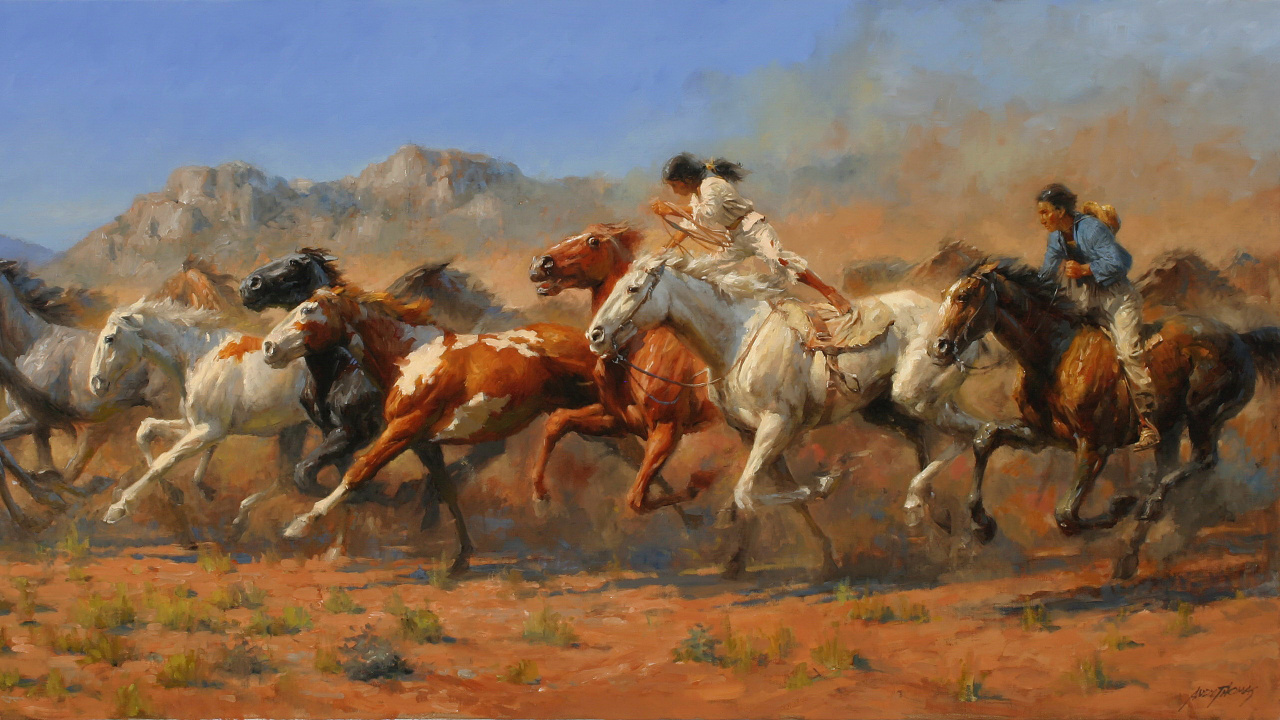 Art, le Travail de L'art, Artiste, L'écorégion, Steppe. Wallpaper in 1280x720 Resolution