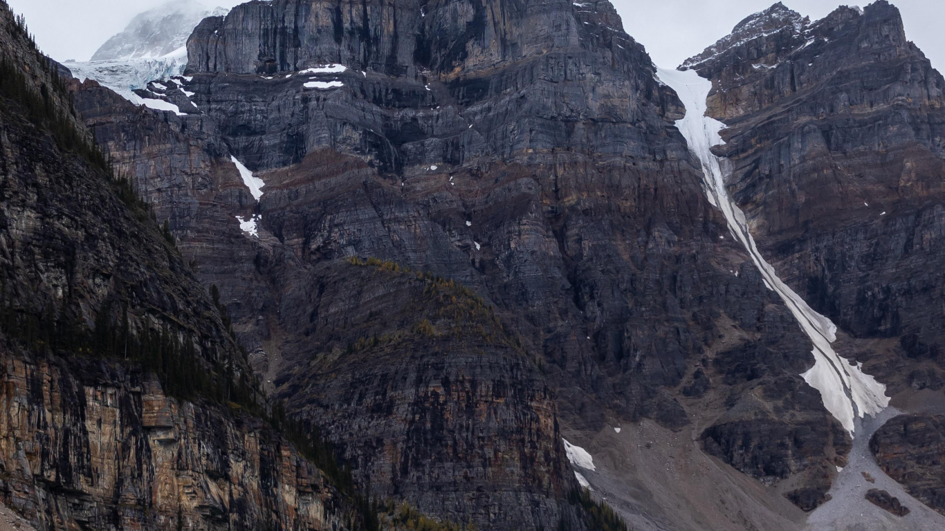 Moraine Lake, Agua, Montaña, Los Recursos de Agua, Nieve. Wallpaper in 1366x768 Resolution