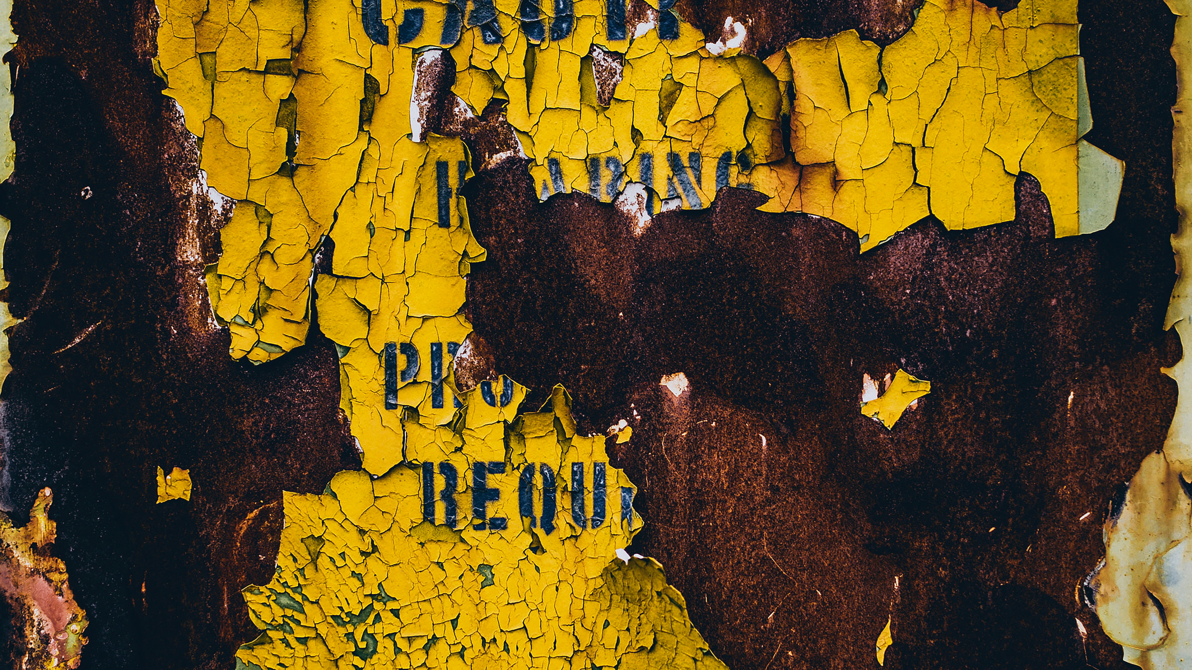 Pintura Abstracta Amarilla y Negra. Wallpaper in 3840x2160 Resolution