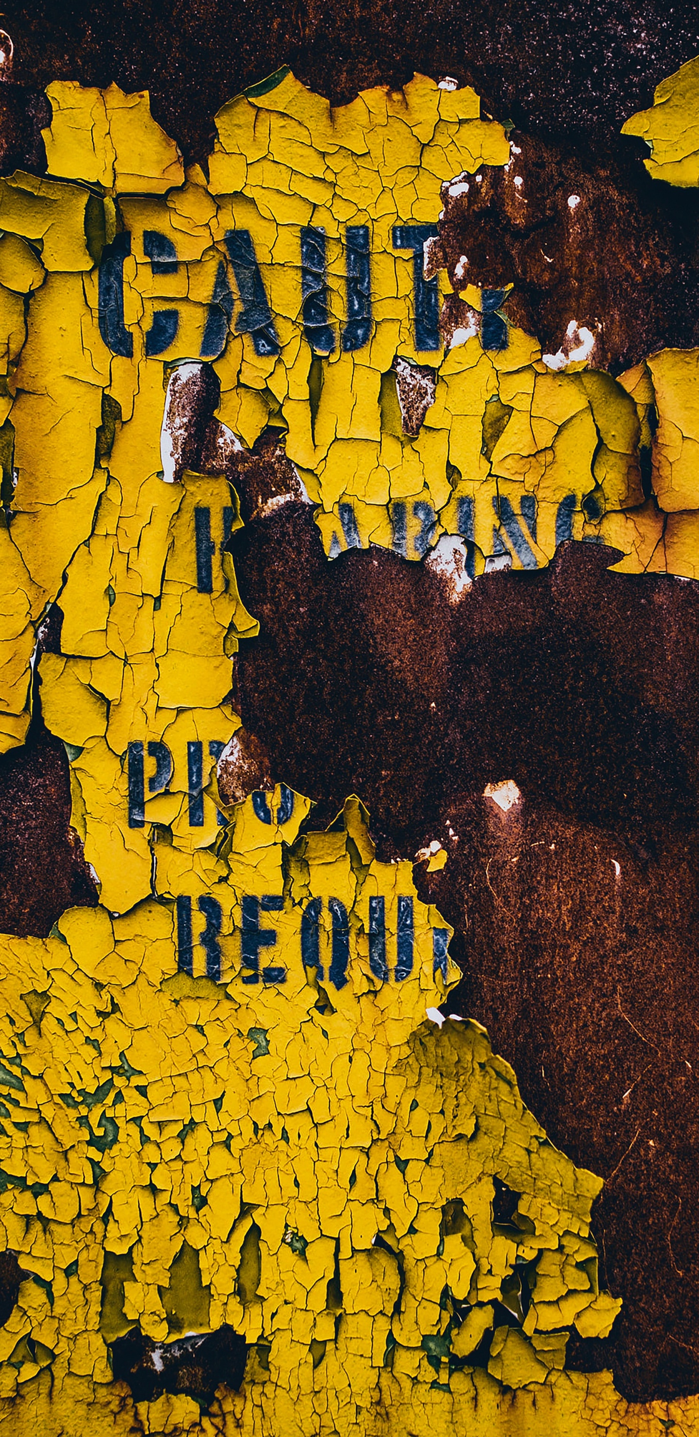 Yellow and Black Abstract Painting. Wallpaper in 1440x2960 Resolution