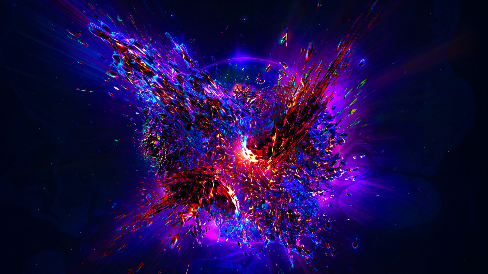 Purple and Blue Lights in The Dark. Wallpaper in 1920x1080 Resolution