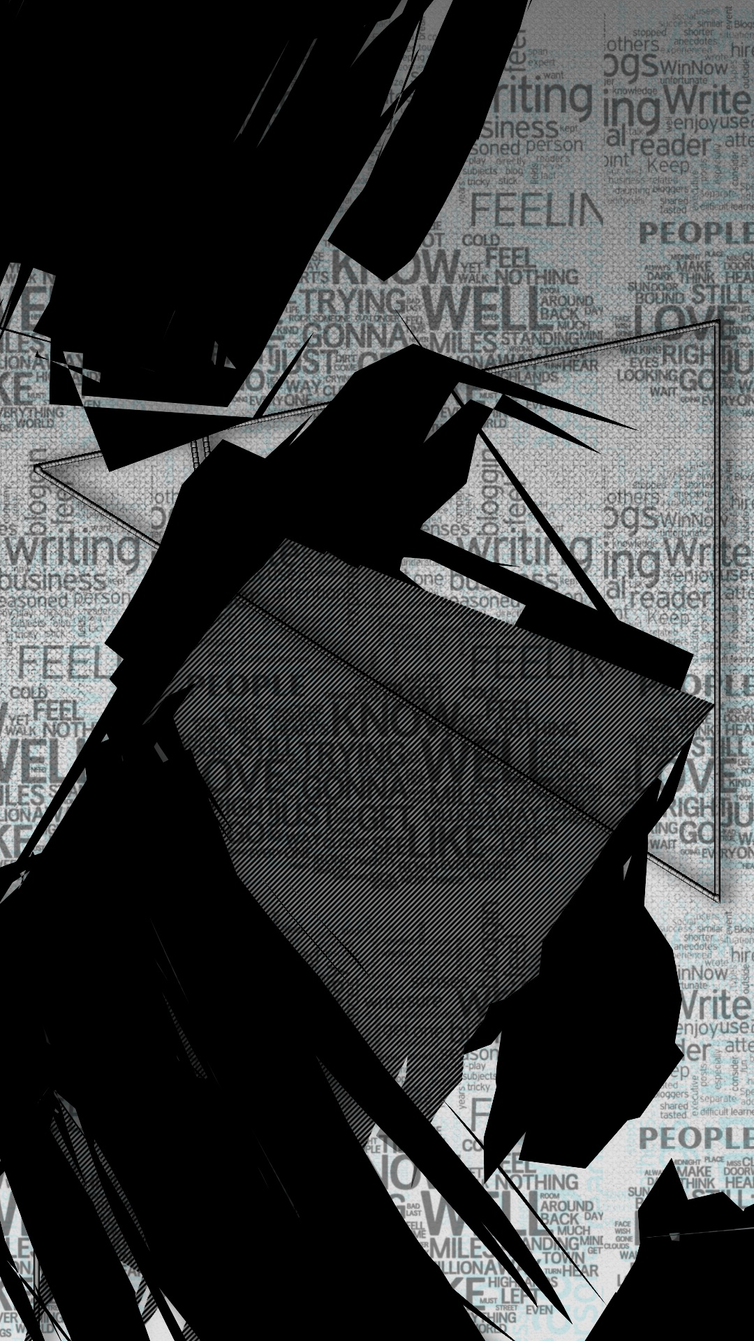 Black and White, Poster, Graphics, Hood, Style. Wallpaper in 1080x1920 Resolution