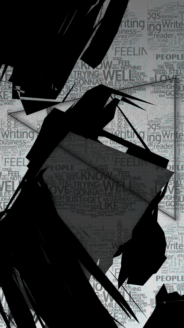 Black and White, Poster, Graphics, Hood, Style. Wallpaper in 720x1280 Resolution