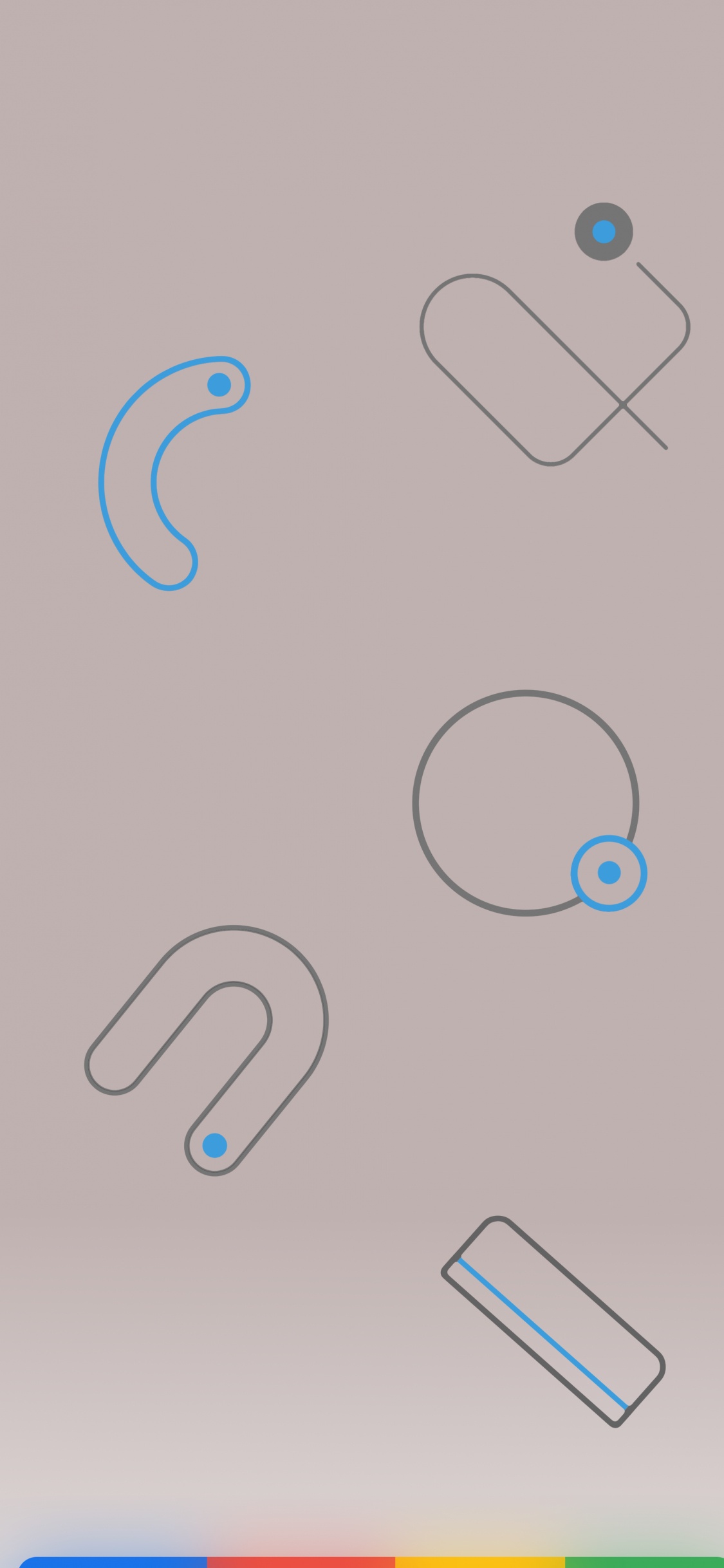 Google, Google Pixel 4, Design, Circle, Drawing. Wallpaper in 1125x2436 Resolution
