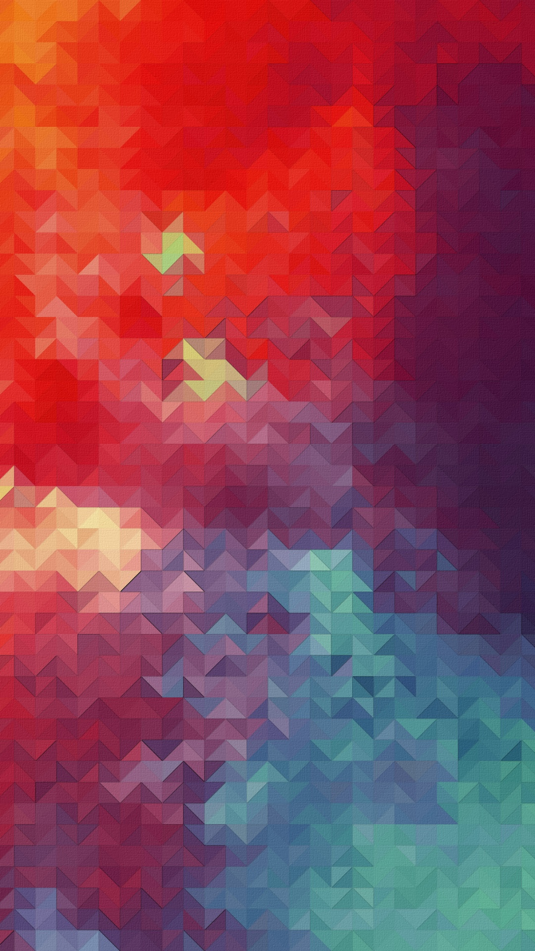 Orange Green and Blue Abstract Painting. Wallpaper in 1080x1920 Resolution