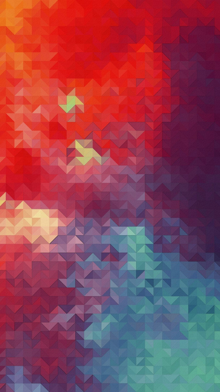 Peinture Abstraite Orange Vert et Bleu. Wallpaper in 720x1280 Resolution