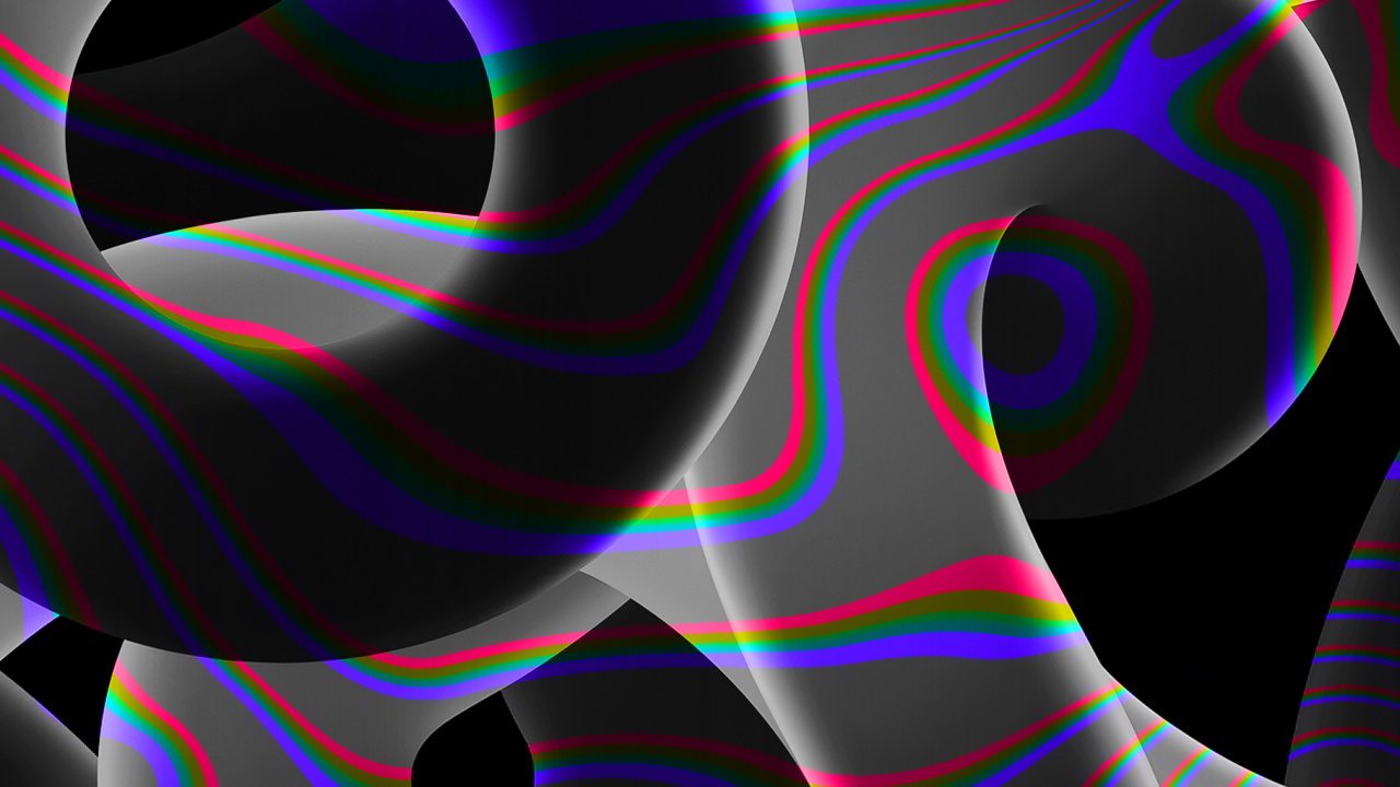 256 Gb, Magenta, Art, Pattern, Electric Blue. Wallpaper in 1280x720 Resolution