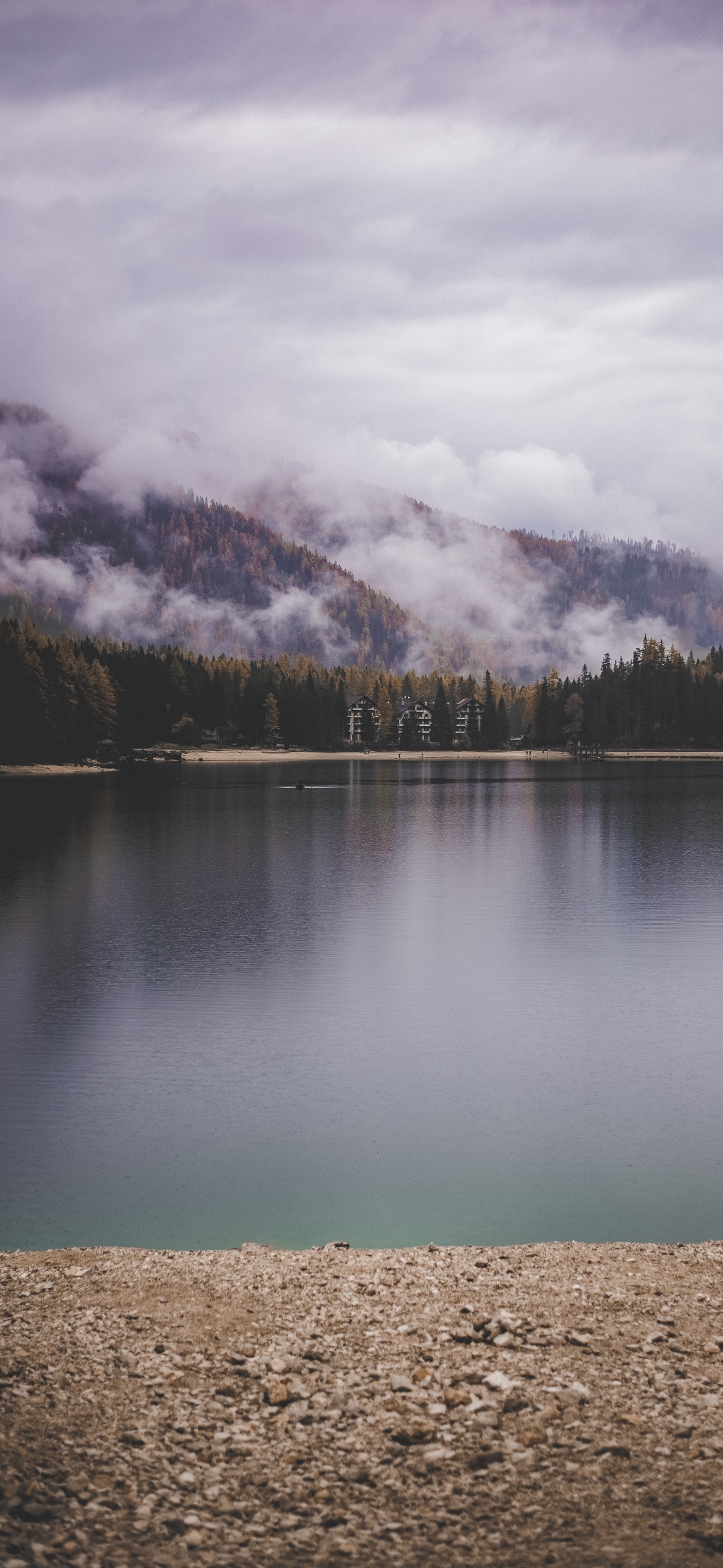 Himmel, Einlass, See, Cloud, Fjord. Wallpaper in 1125x2436 Resolution