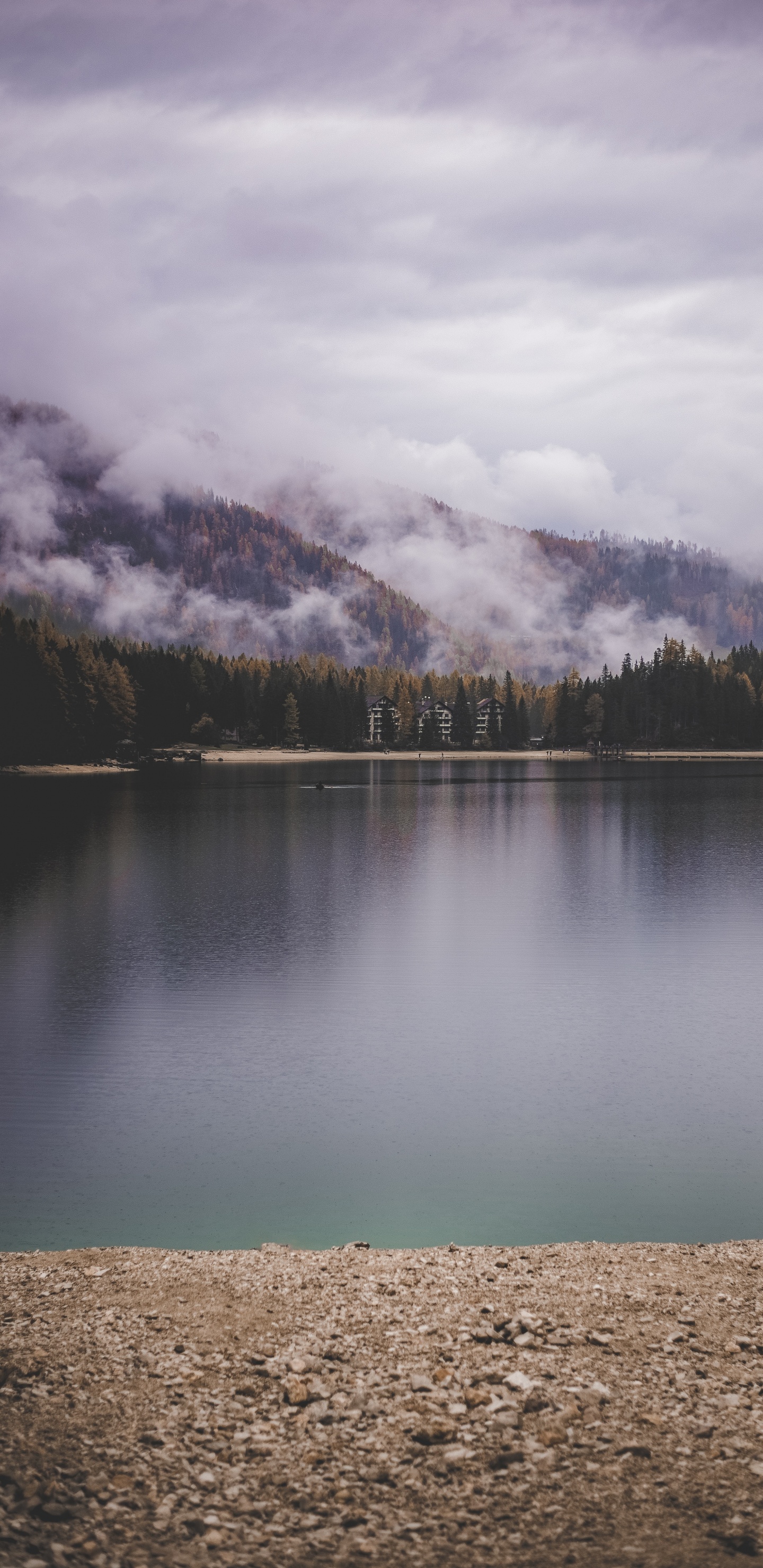 Sky, Inlet, Lake, Cloud, Fjord. Wallpaper in 1440x2960 Resolution