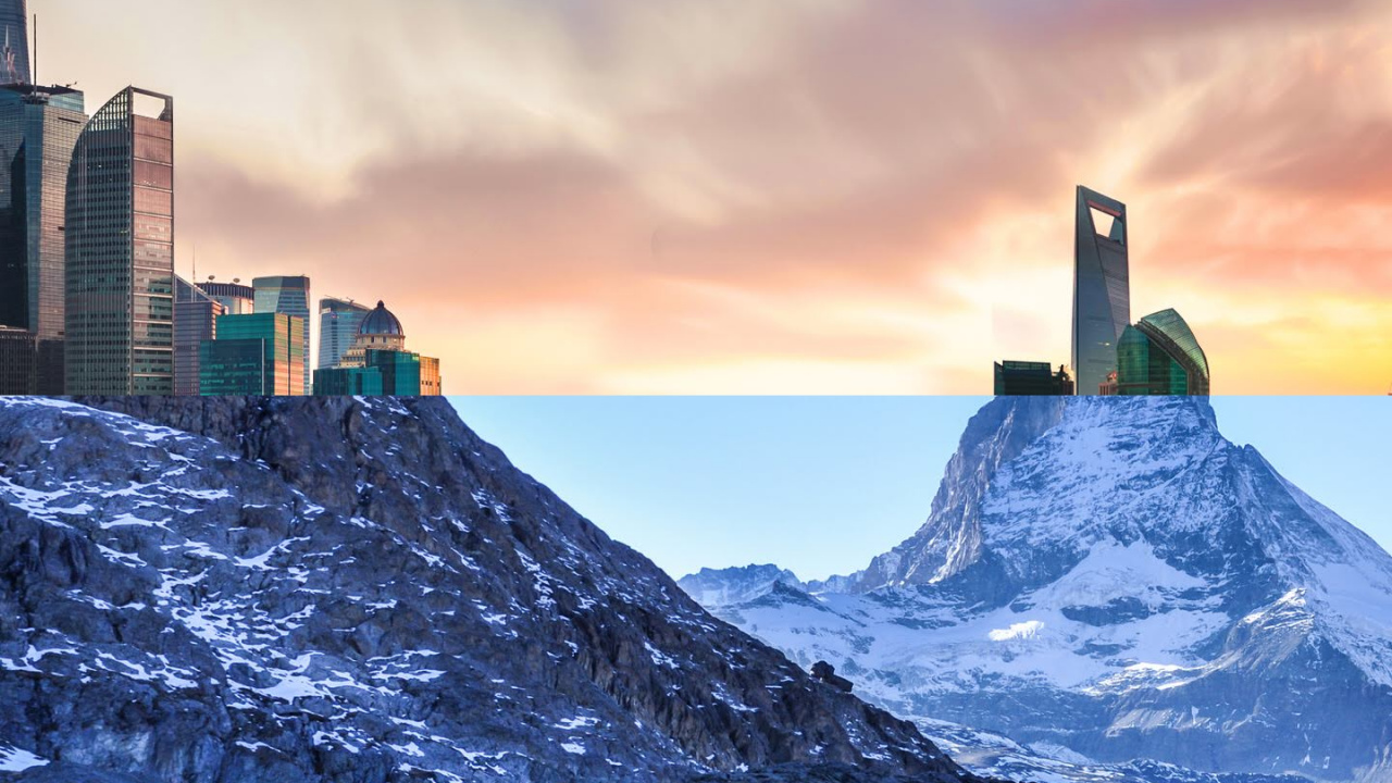 LG, LG G8 ThinQ, Reflexion, Android, Winter. Wallpaper in 1280x720 Resolution