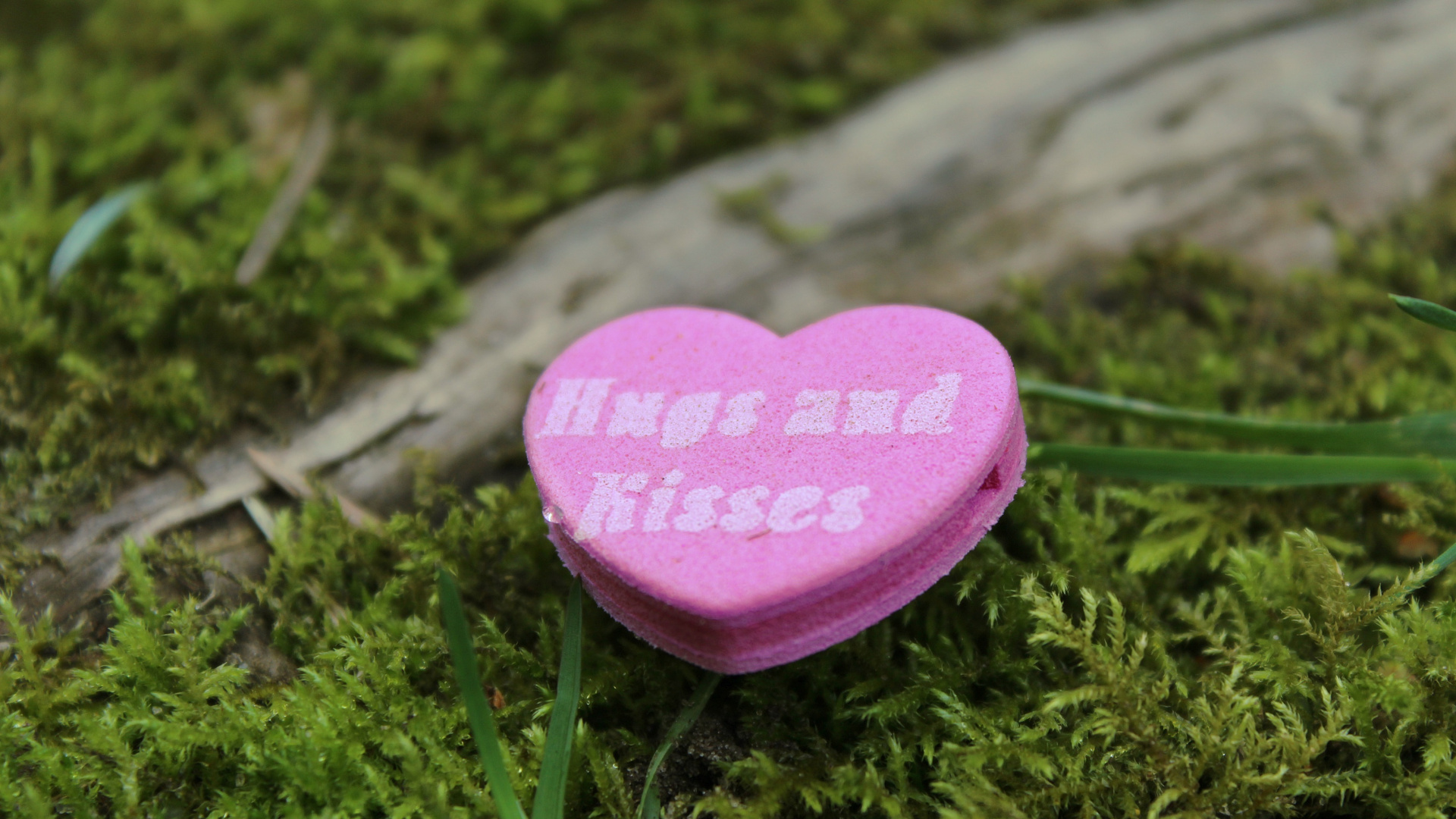 Heart, Pink, Grass, Love, Sweetness. Wallpaper in 1920x1080 Resolution