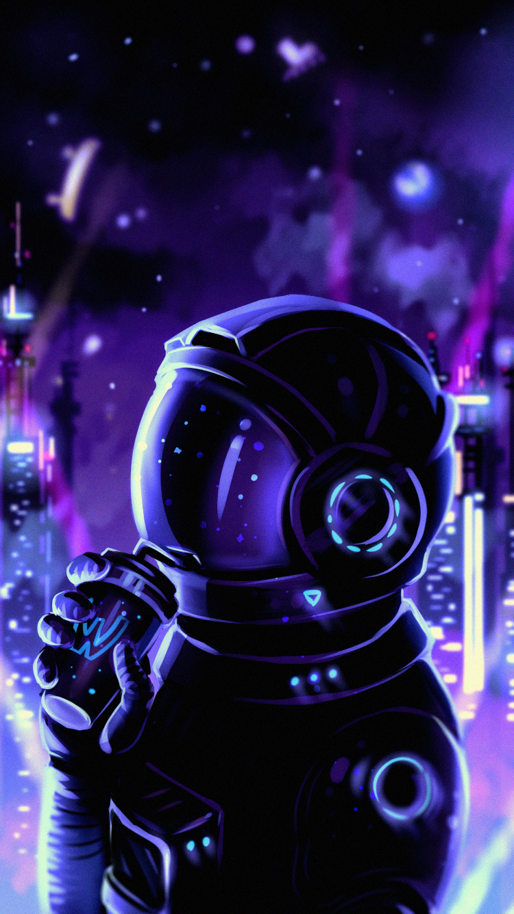 Licht, Purpur, Kunst, Electric Blue, Gas. Wallpaper in 750x1334 Resolution