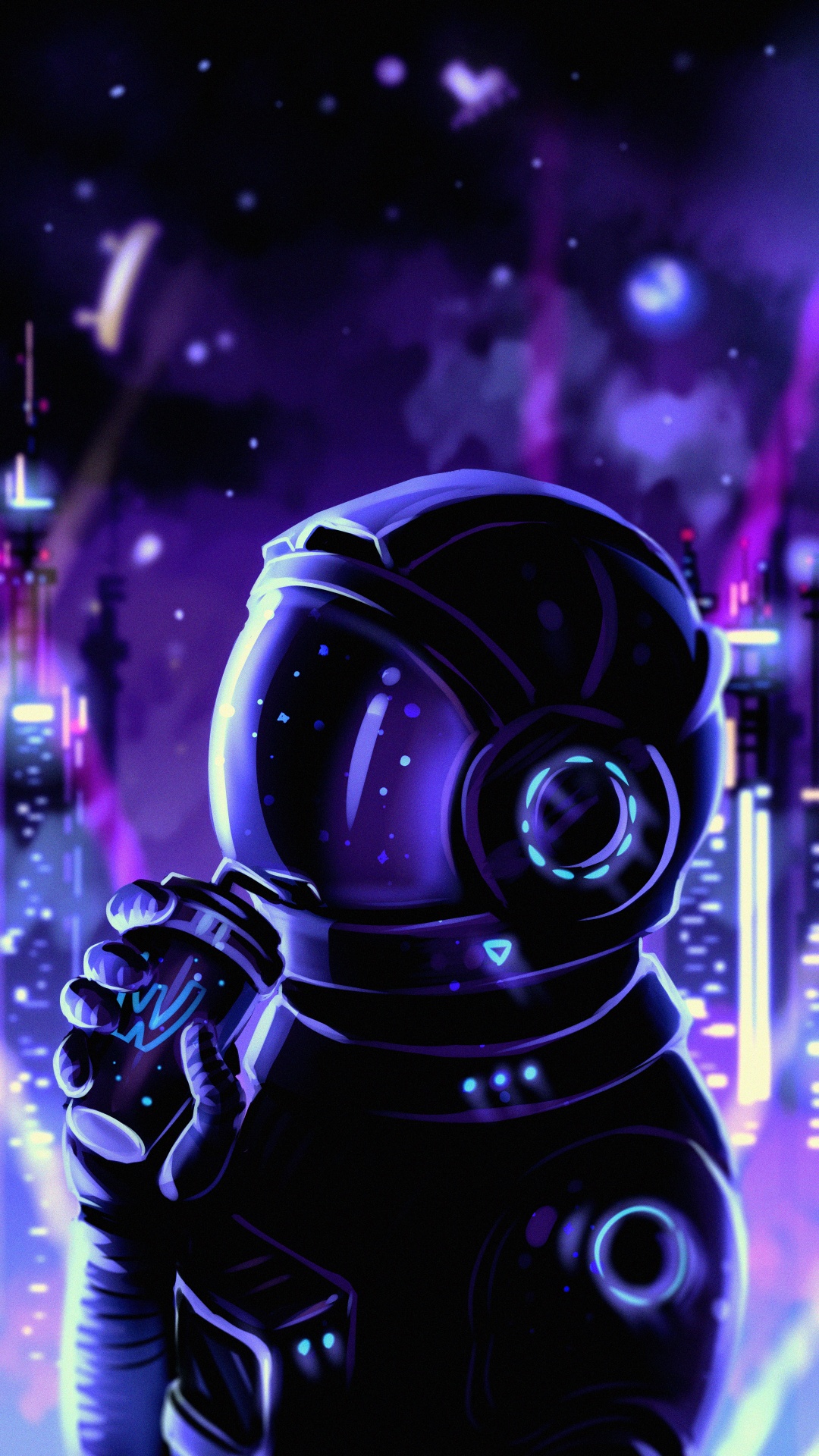 Lumière, Purple, Art, Gaz, Espace. Wallpaper in 1080x1920 Resolution