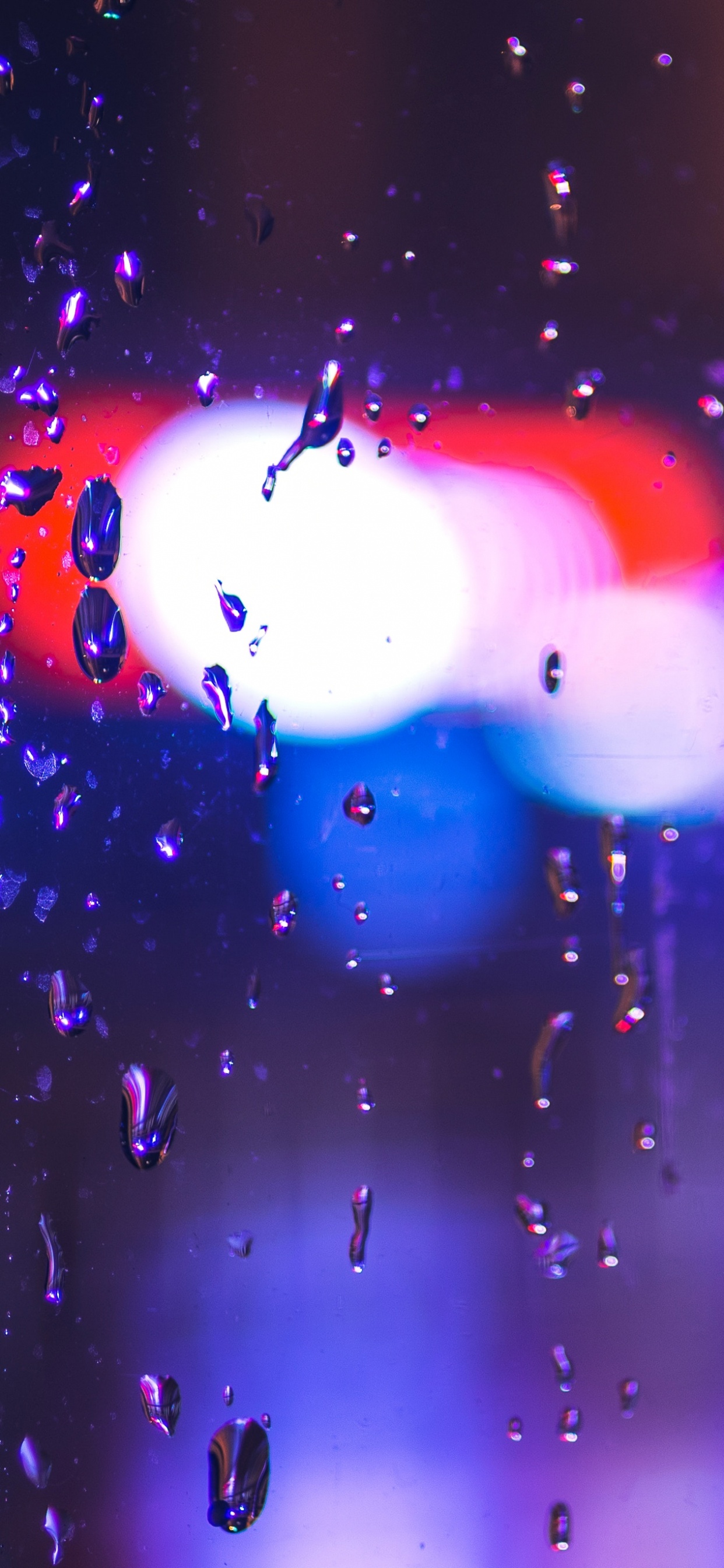 Bokeh, Licht, Purpur, Veilchen, Wasser. Wallpaper in 1242x2688 Resolution