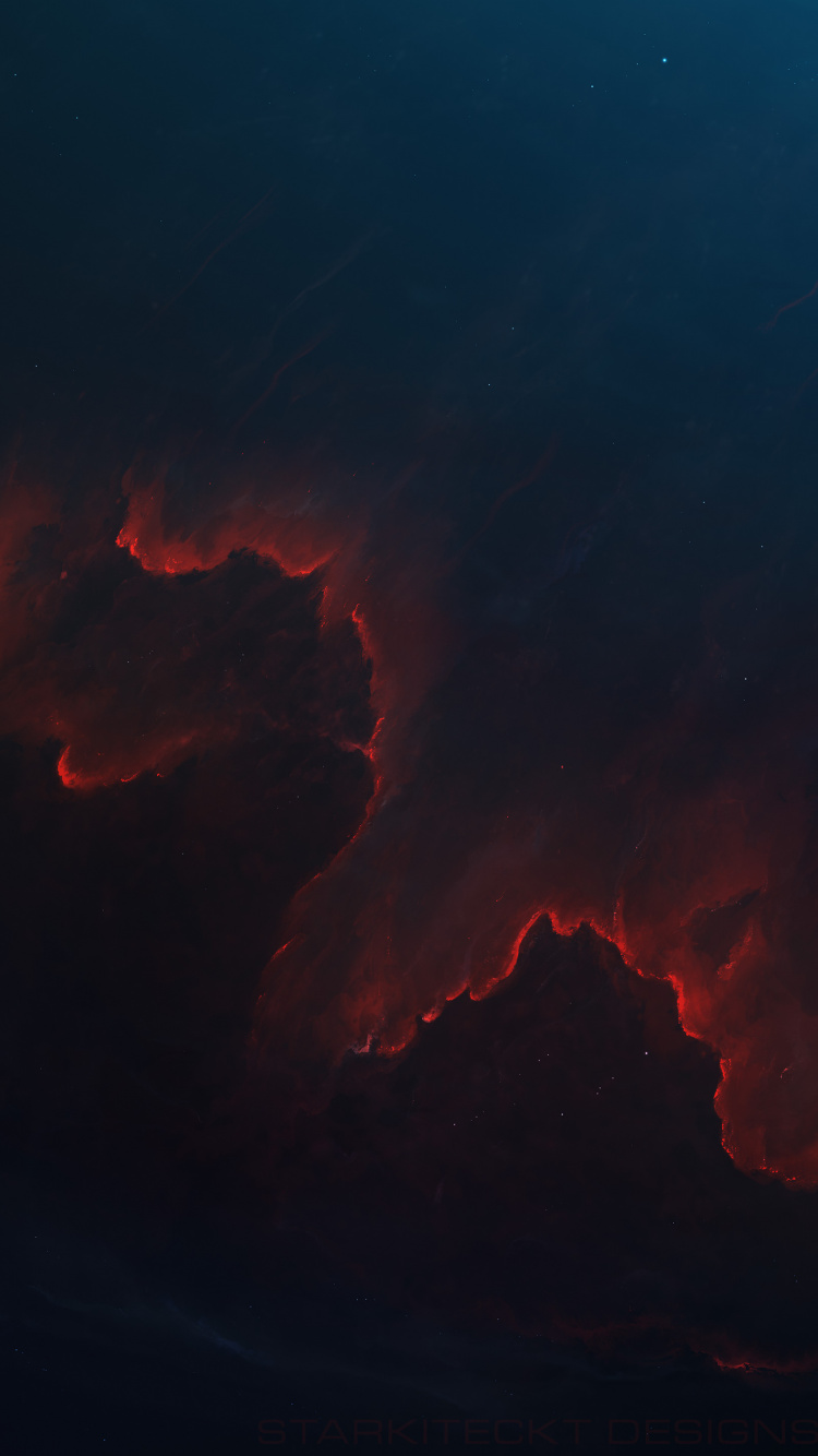 Orange and Blue Sky During Night Time. Wallpaper in 750x1334 Resolution