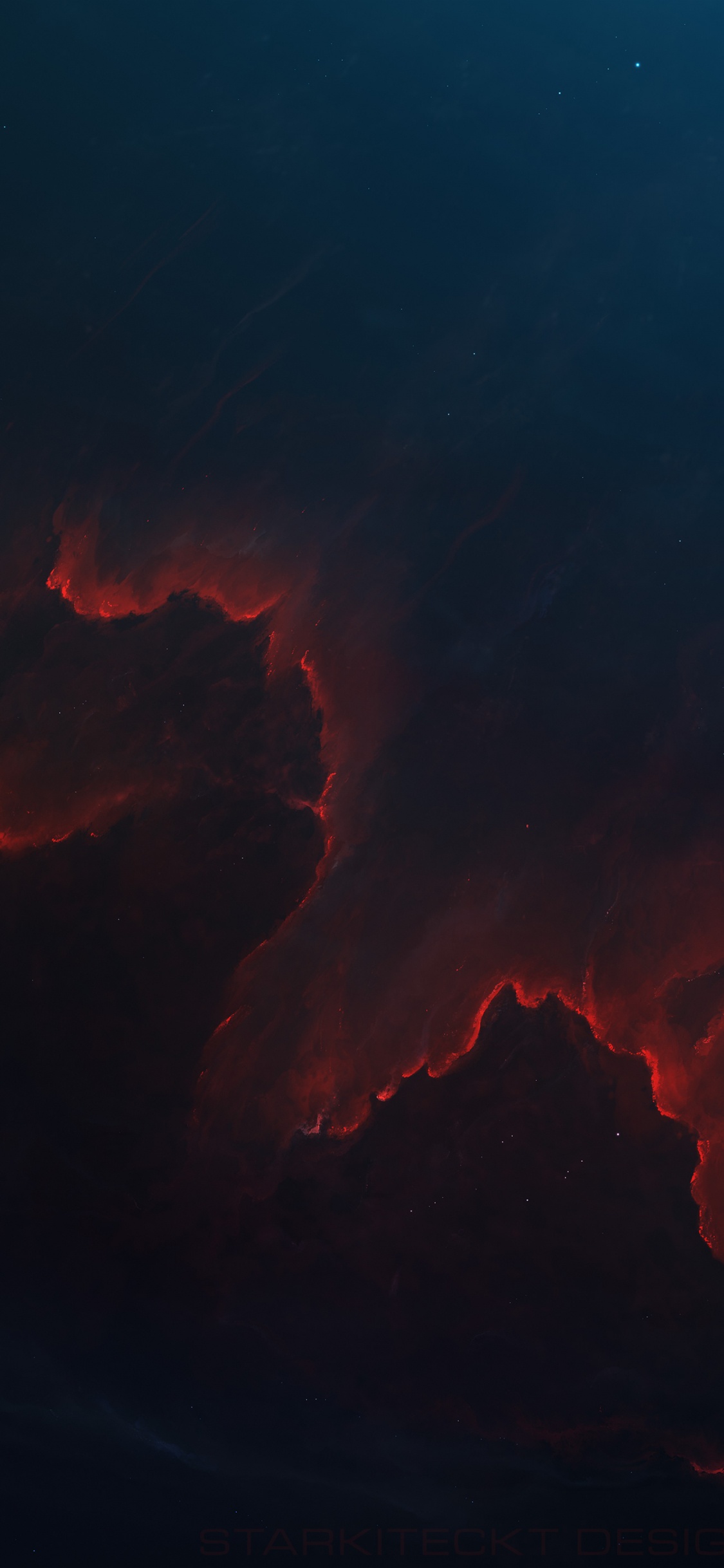 空间, 红色的, 气氛, 熔岩, 类型的火山爆发 壁纸 1125x2436 允许