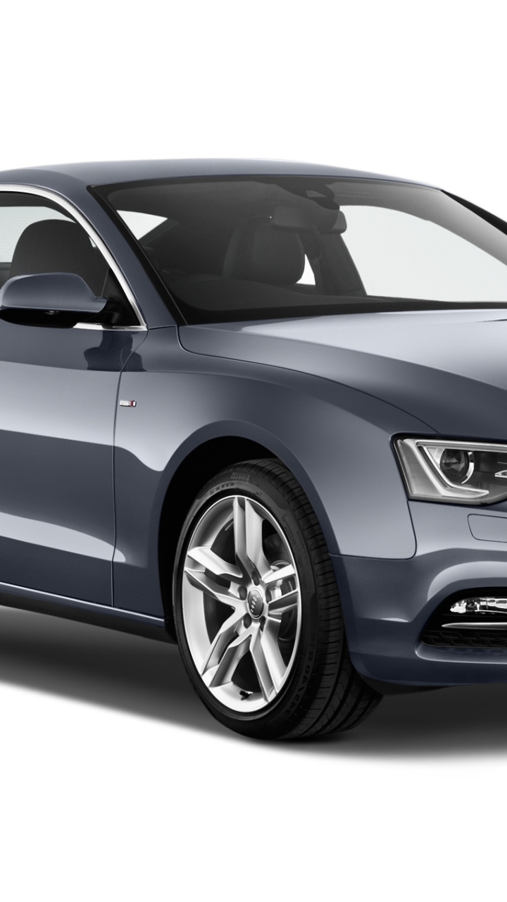 Negro Audi a 4 Coupe. Wallpaper in 720x1280 Resolution