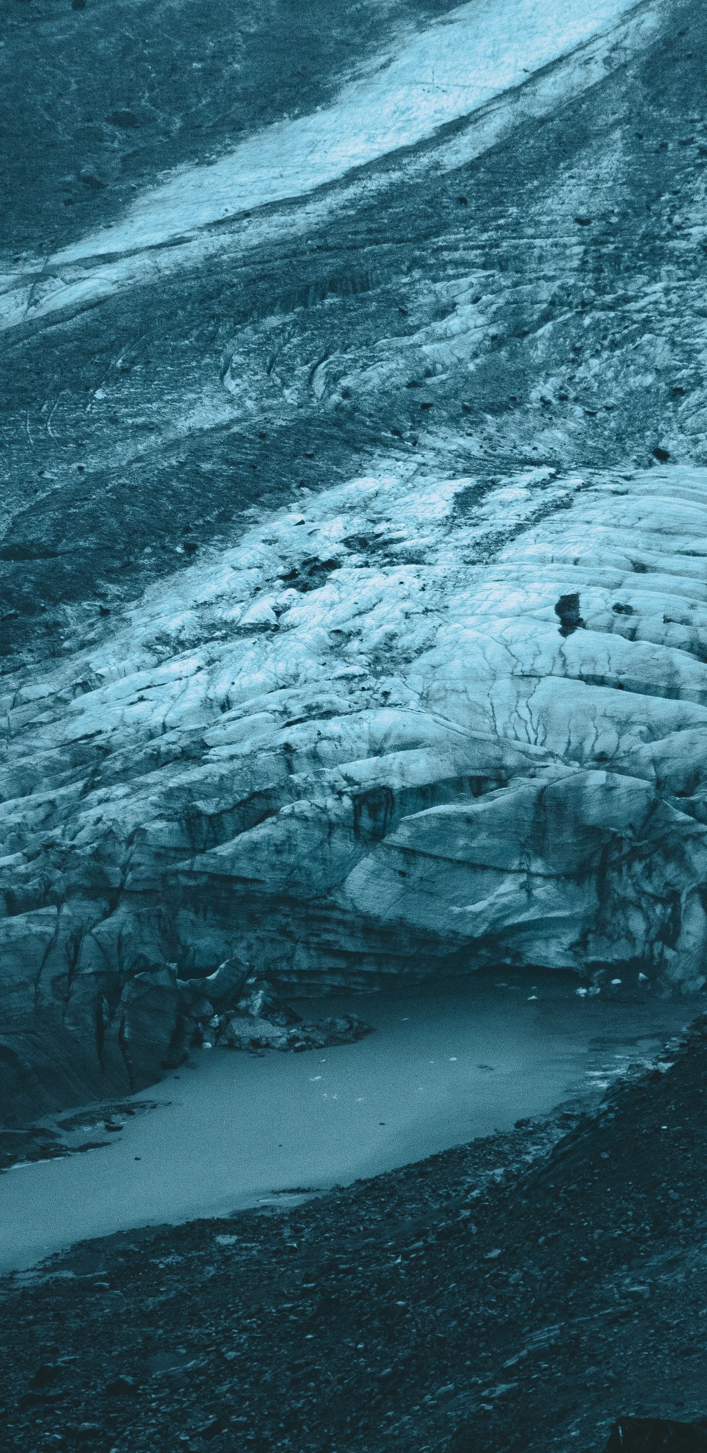 Abstrakte Schwarz-Weiß-Malerei. Wallpaper in 1440x2960 Resolution