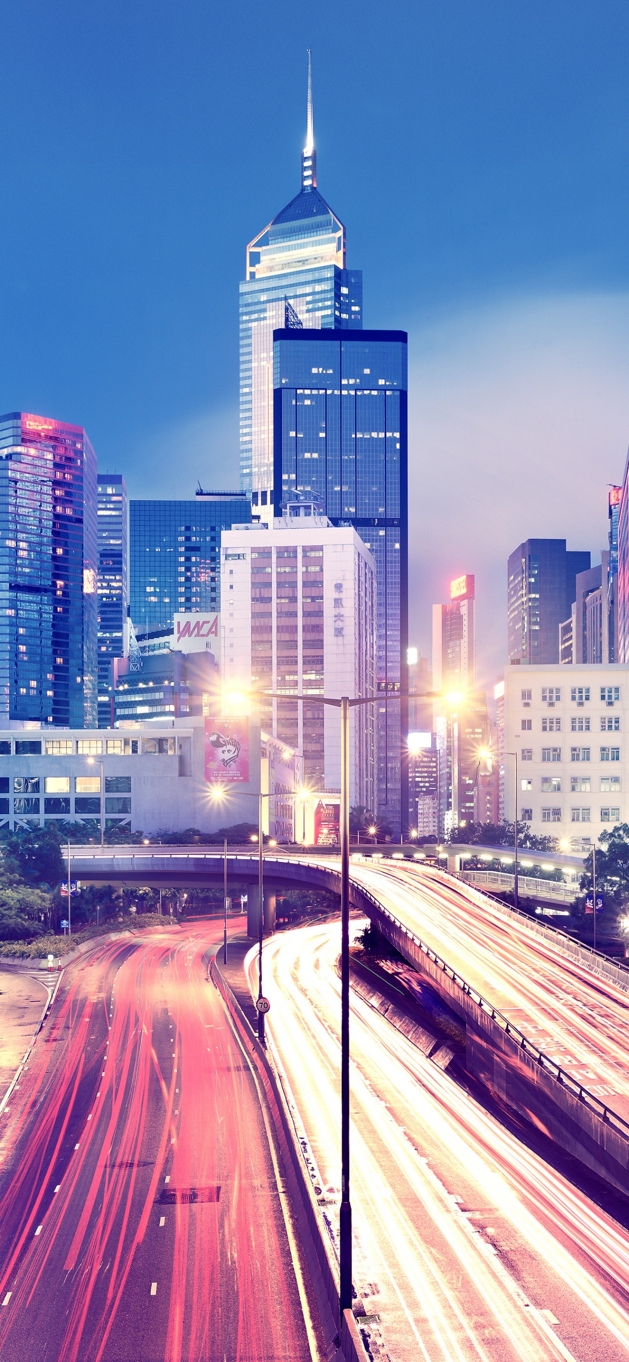 City Buildings During Night Time. Wallpaper in 1242x2688 Resolution