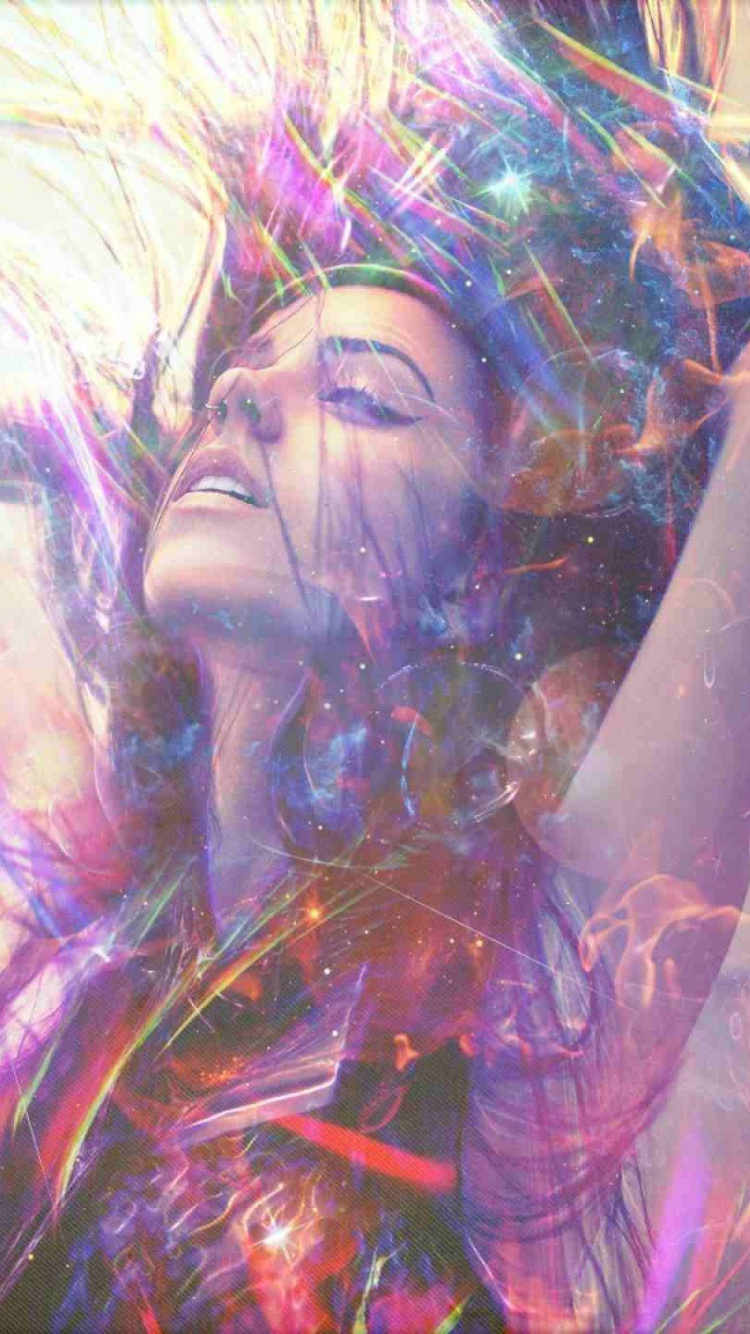 Woman in Red and Black Dress. Wallpaper in 750x1334 Resolution