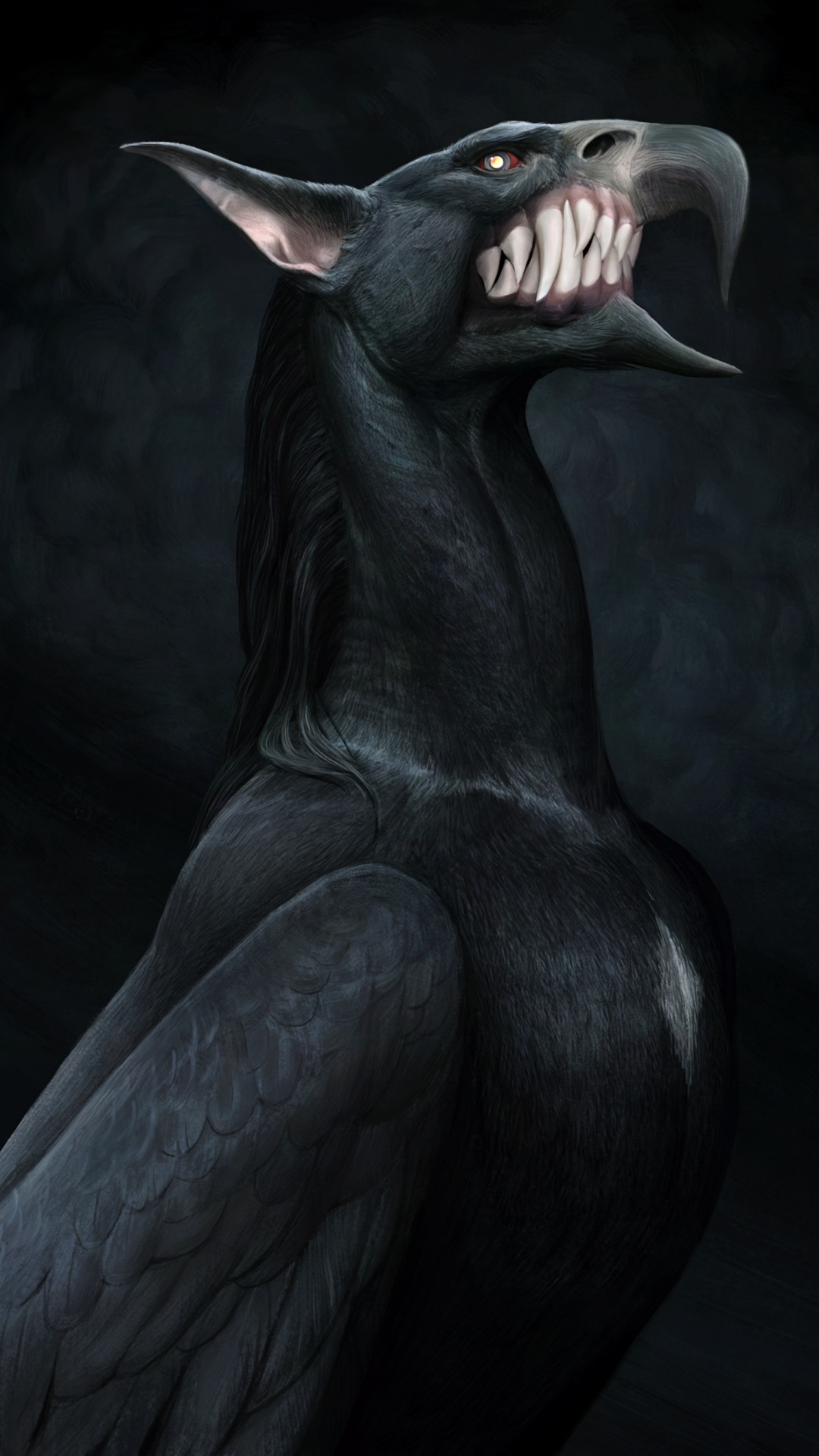 Black Statue of a Man. Wallpaper in 1080x1920 Resolution