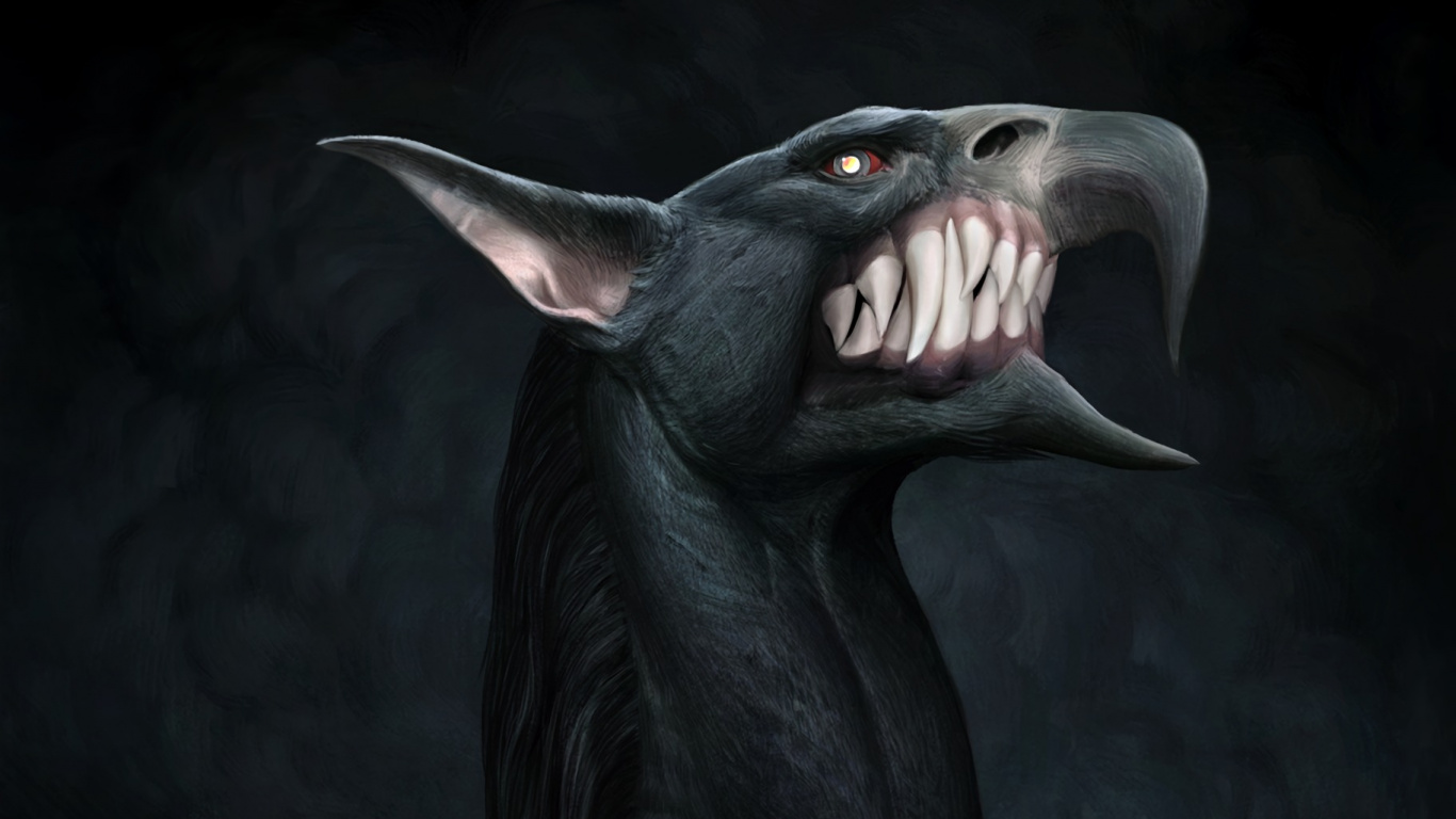 Statue Noire D'un Homme. Wallpaper in 1366x768 Resolution