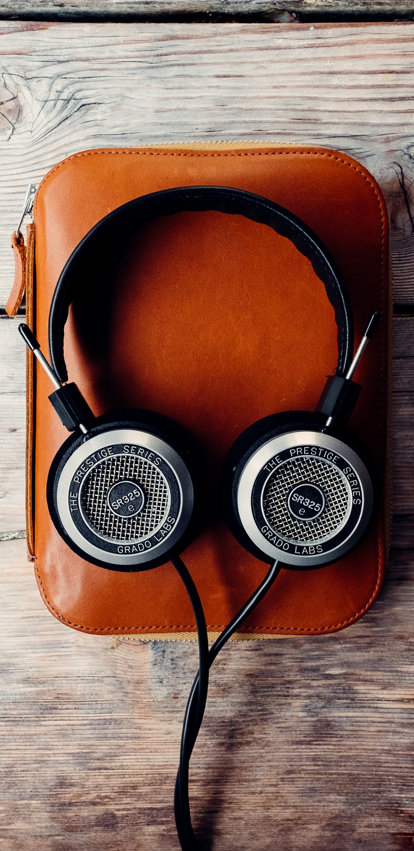 Headphones, Audio Equipment, Gadget, Orange, Wood. Wallpaper in 1440x2960 Resolution