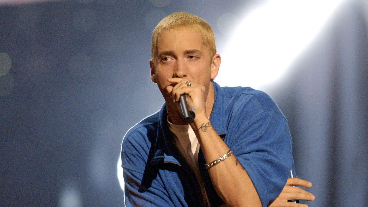 Eminem, Rapper, Hip Hop Music, Music Artist, Singing. Wallpaper in 1280x720 Resolution