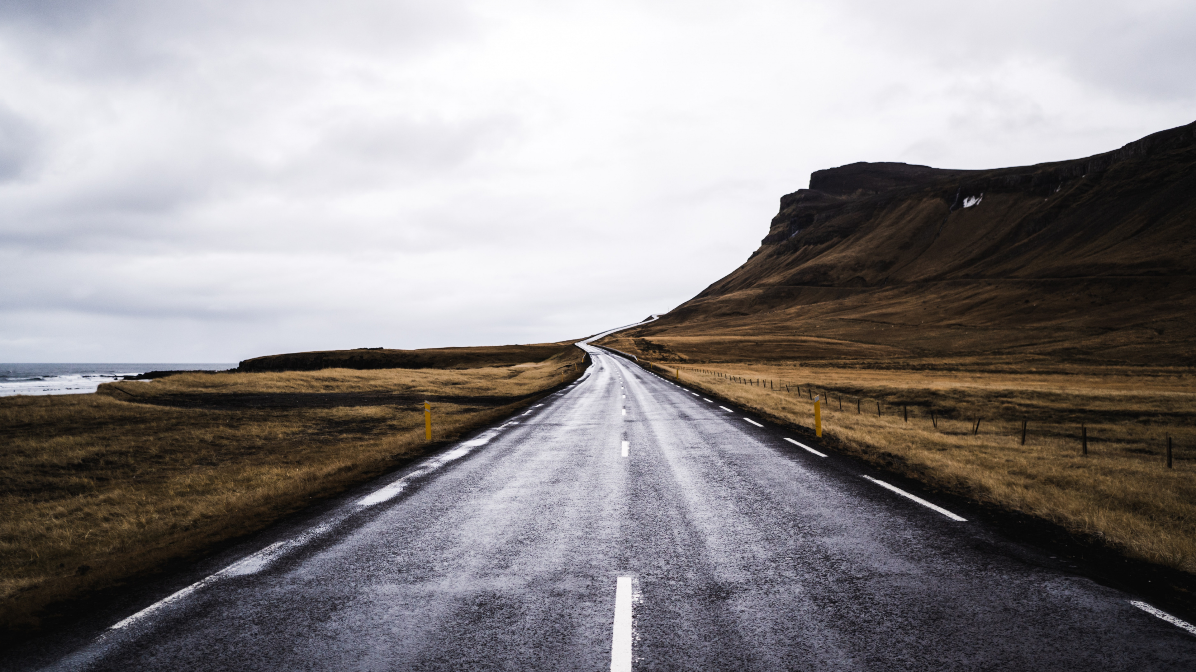 Road, Highland, Asphalt, Road Surface, Natural Landscape. Wallpaper in 3840x2160 Resolution