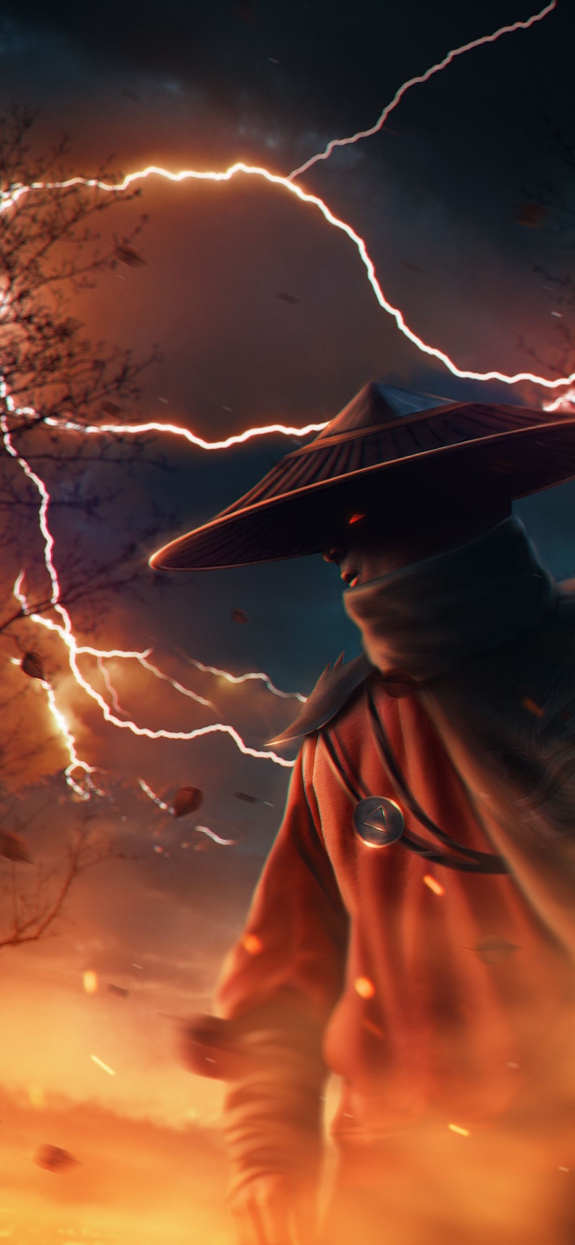 手, 气氛, 光, 橙色, 手势 壁纸 1125x2436 允许