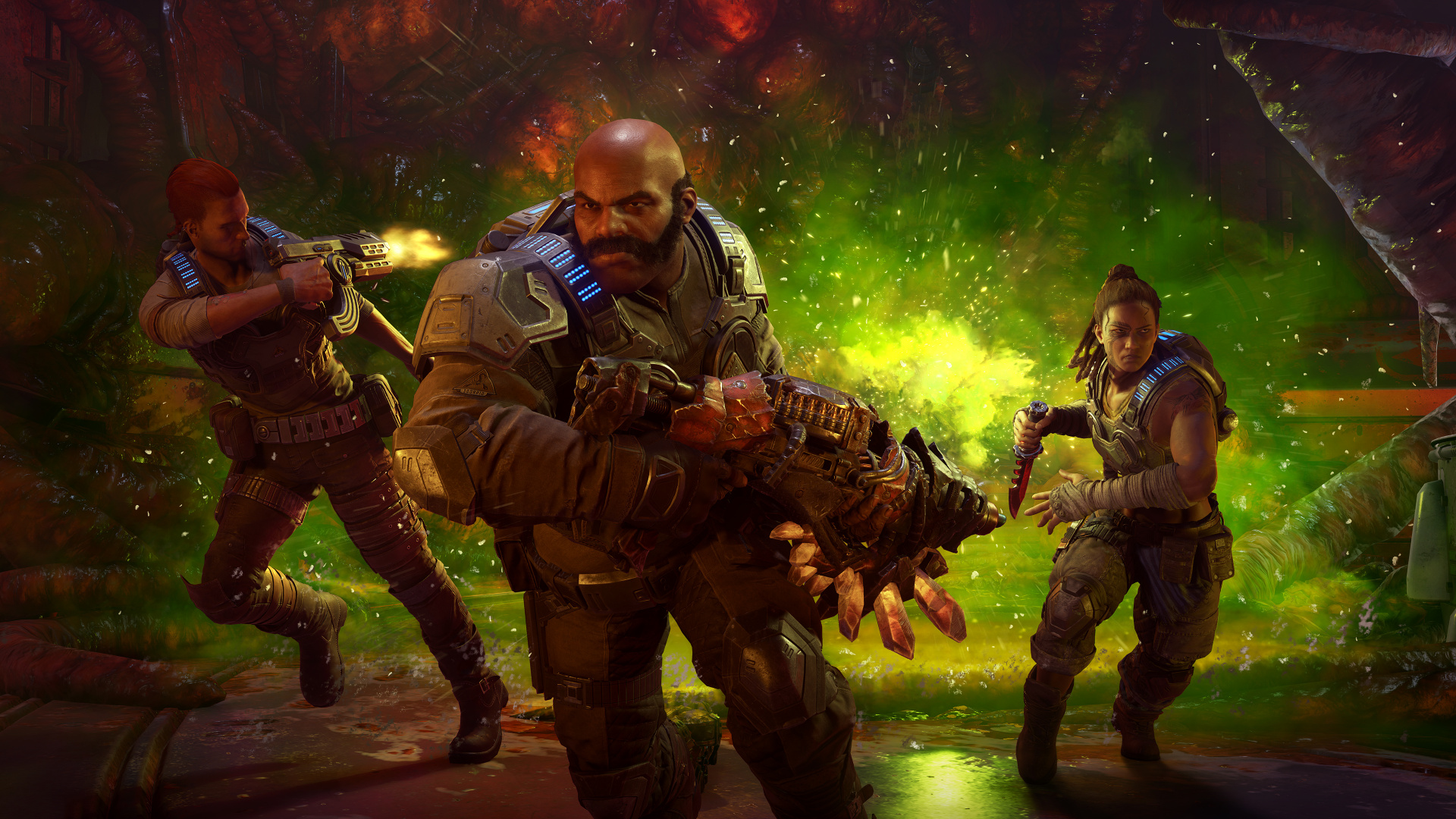 Gears 5, Xbox Game Studios, Multiplayer Video Game, pc Game, Movie. Wallpaper in 1920x1080 Resolution