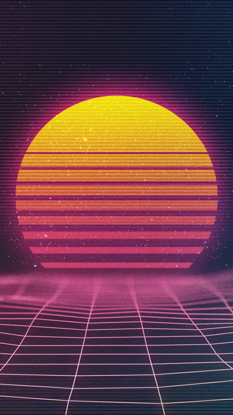 Blue and Red Light Illustration. Wallpaper in 750x1334 Resolution