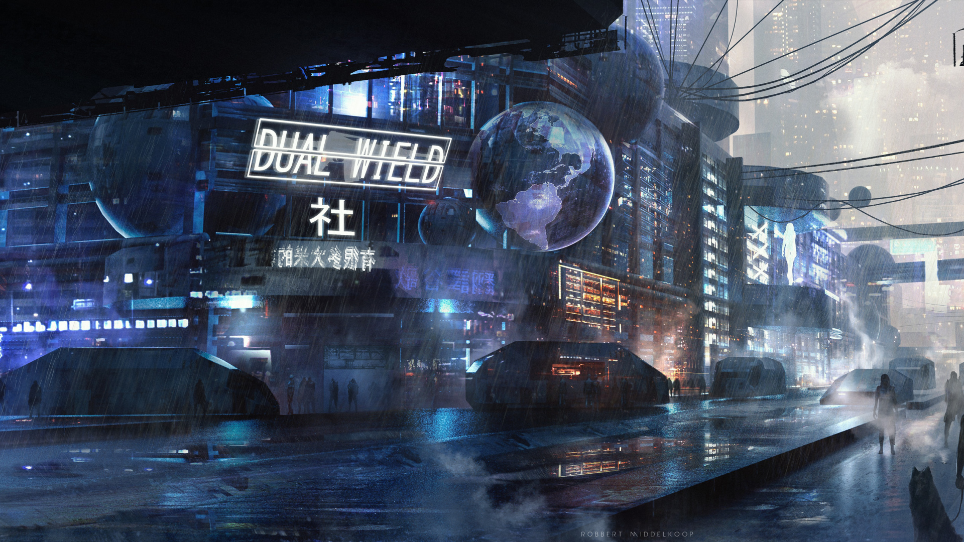 Boule de Verre Clair Sur Table Noire. Wallpaper in 1920x1080 Resolution